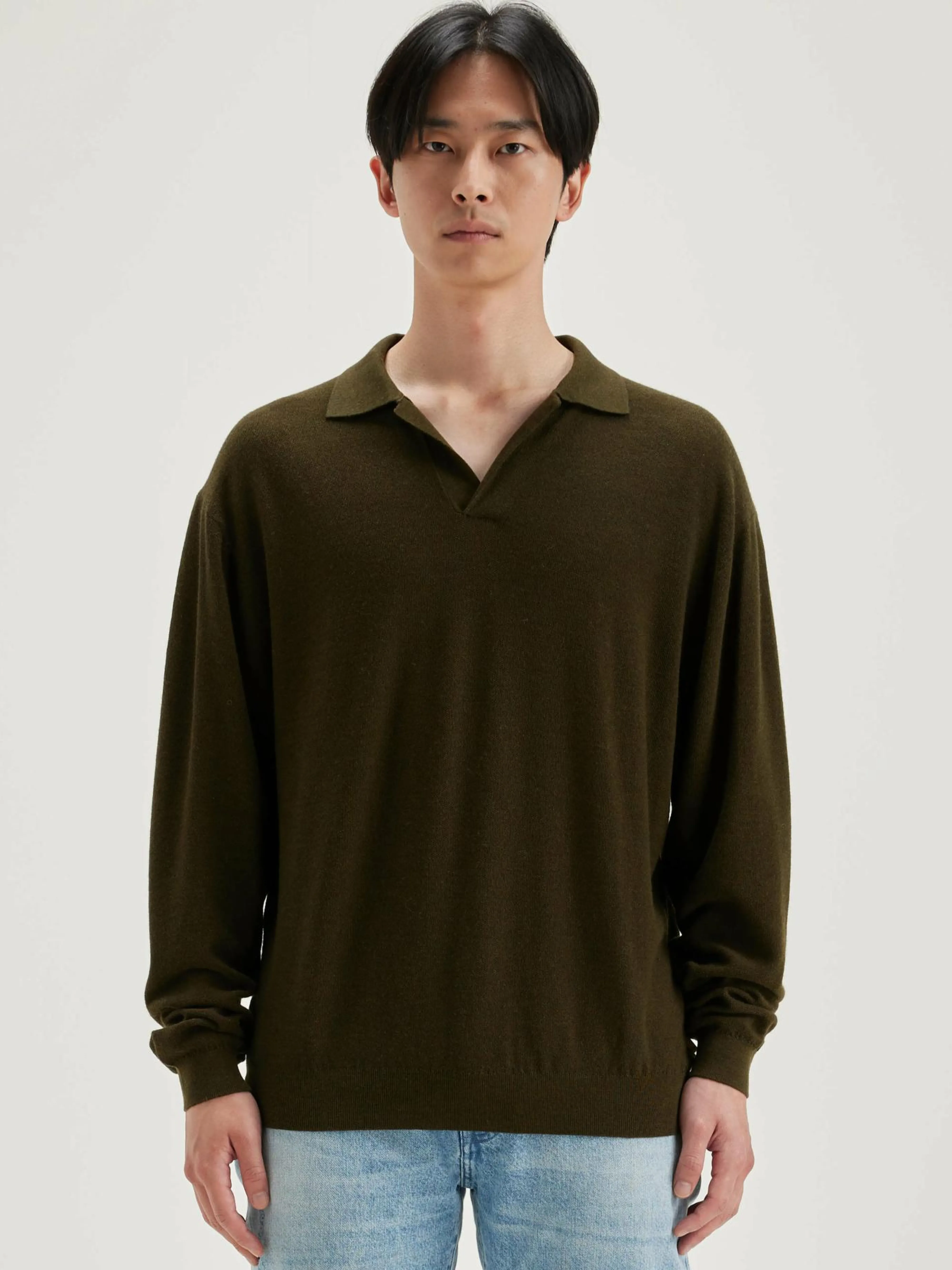 Best Sale Bellerose Alot Polo-style Trui Olive