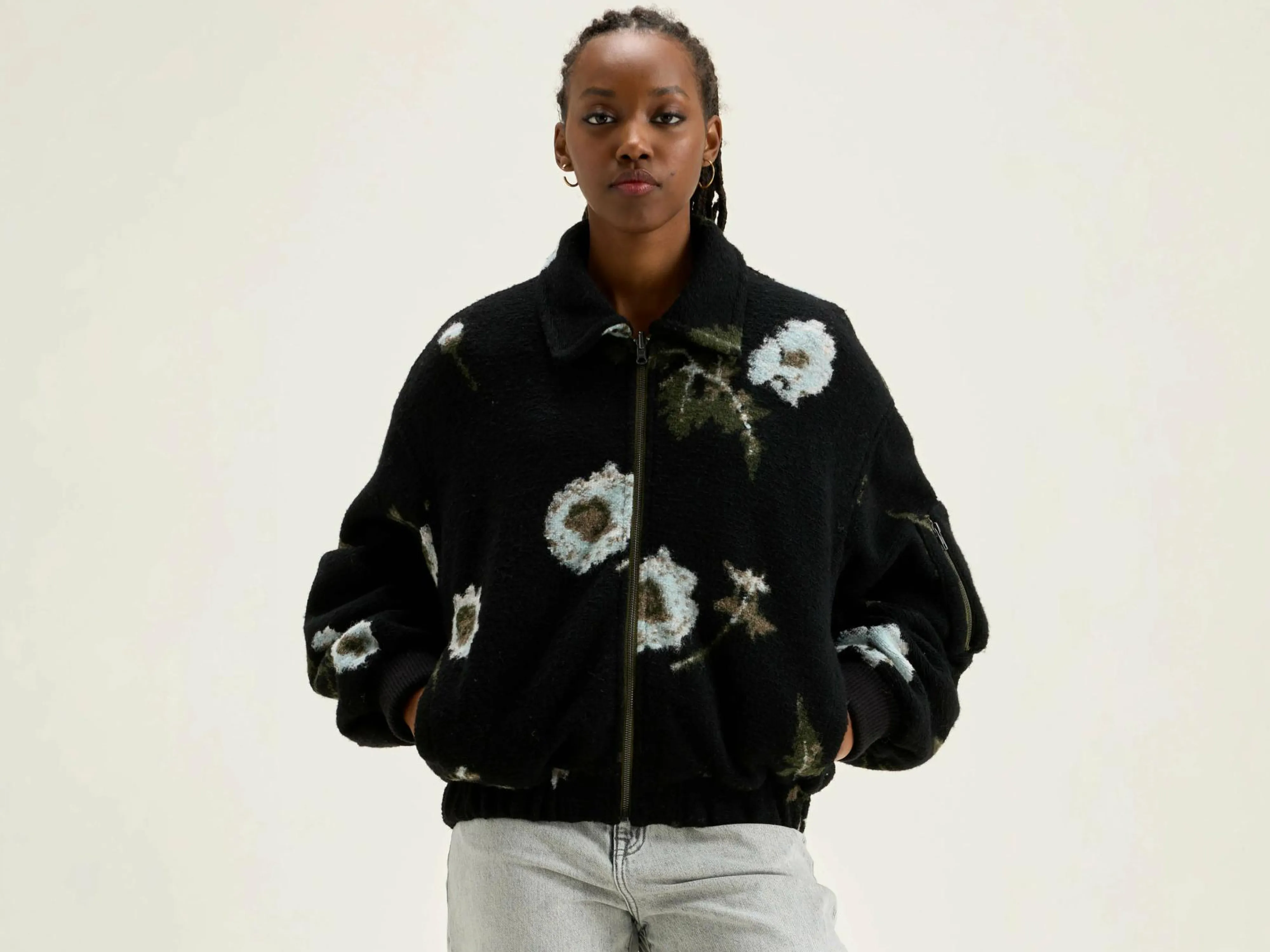 Clearance Bellerose Asher Bomber-stijl Sweatshirt