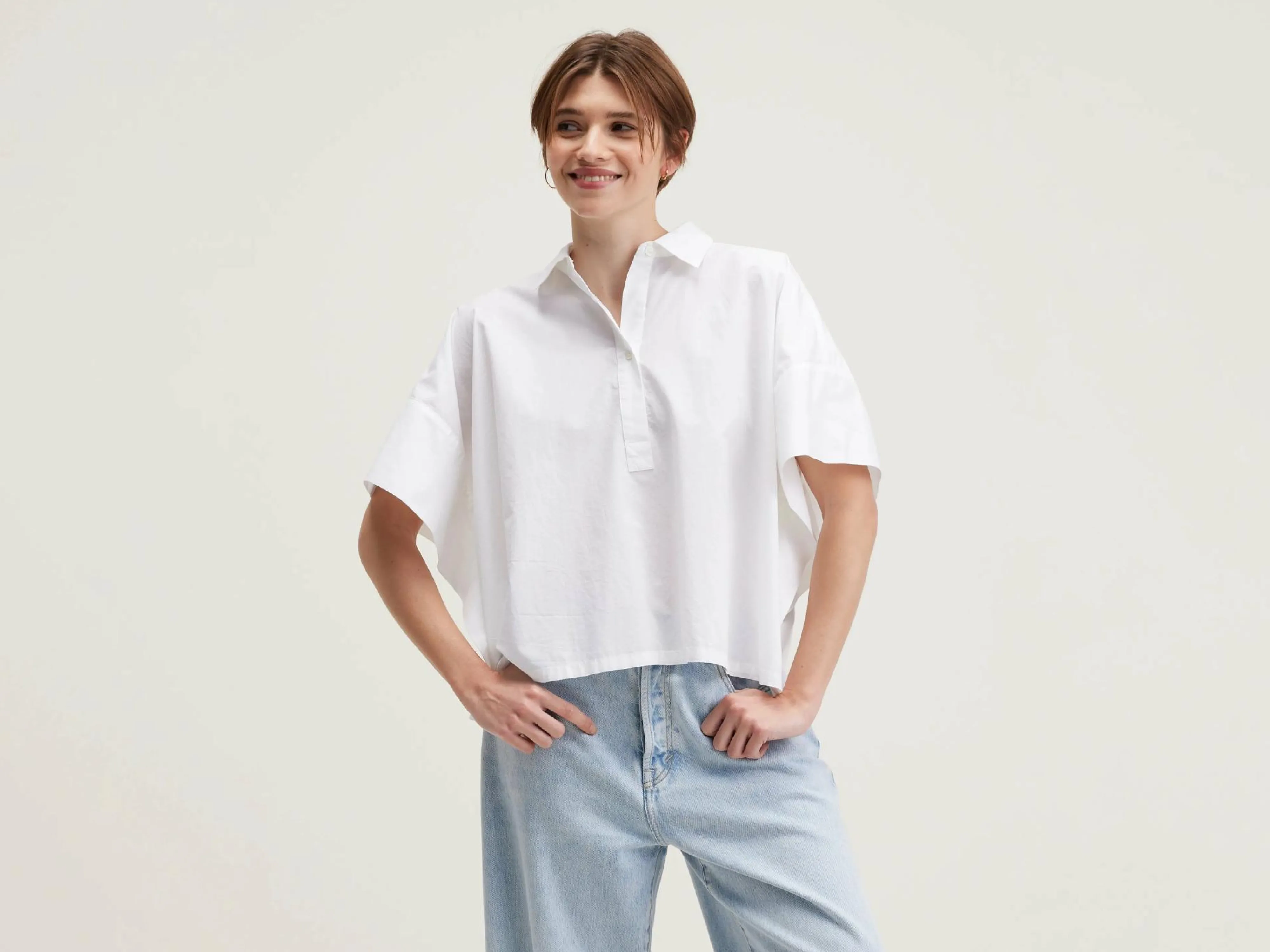 Clearance Bellerose Cairn Mouwloos Hemd White