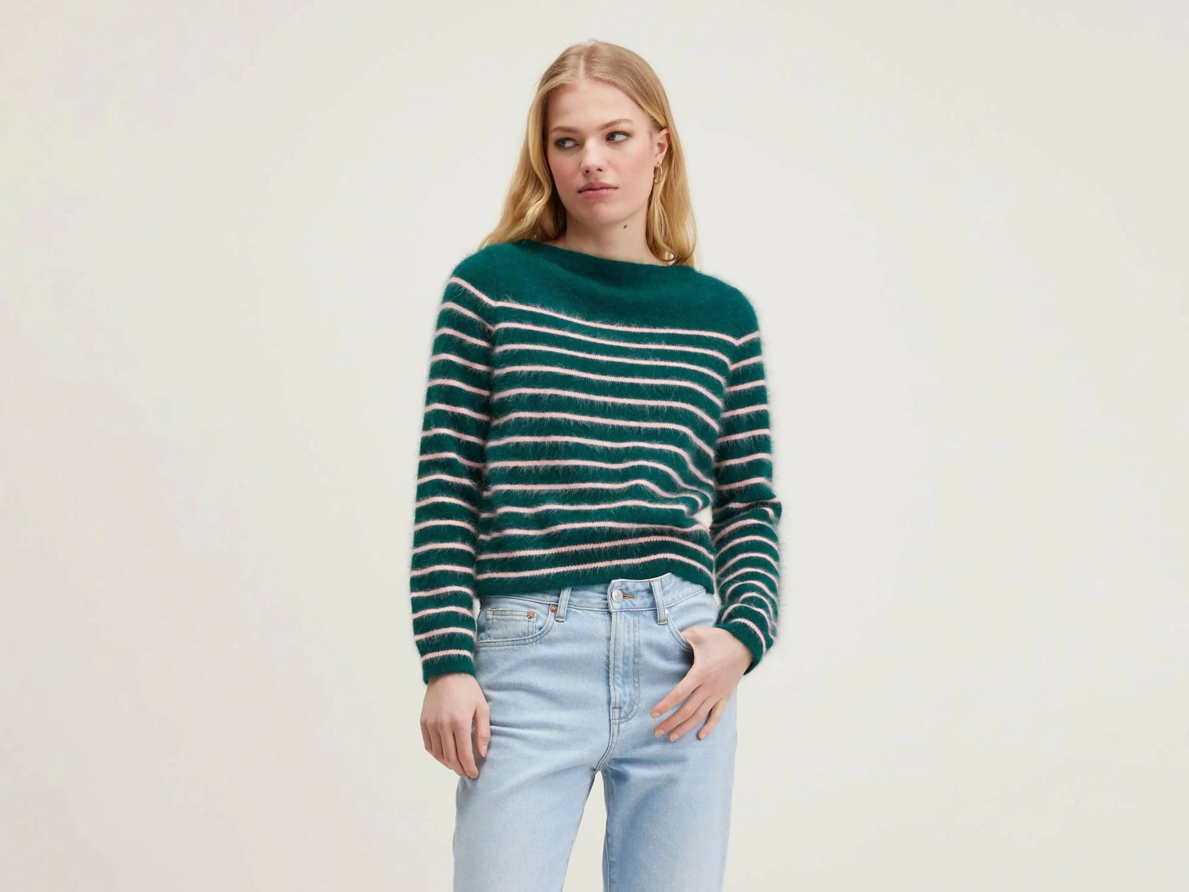 Best Sale Bellerose Dato Angora-mix Trui Gardenia / Pot pourri