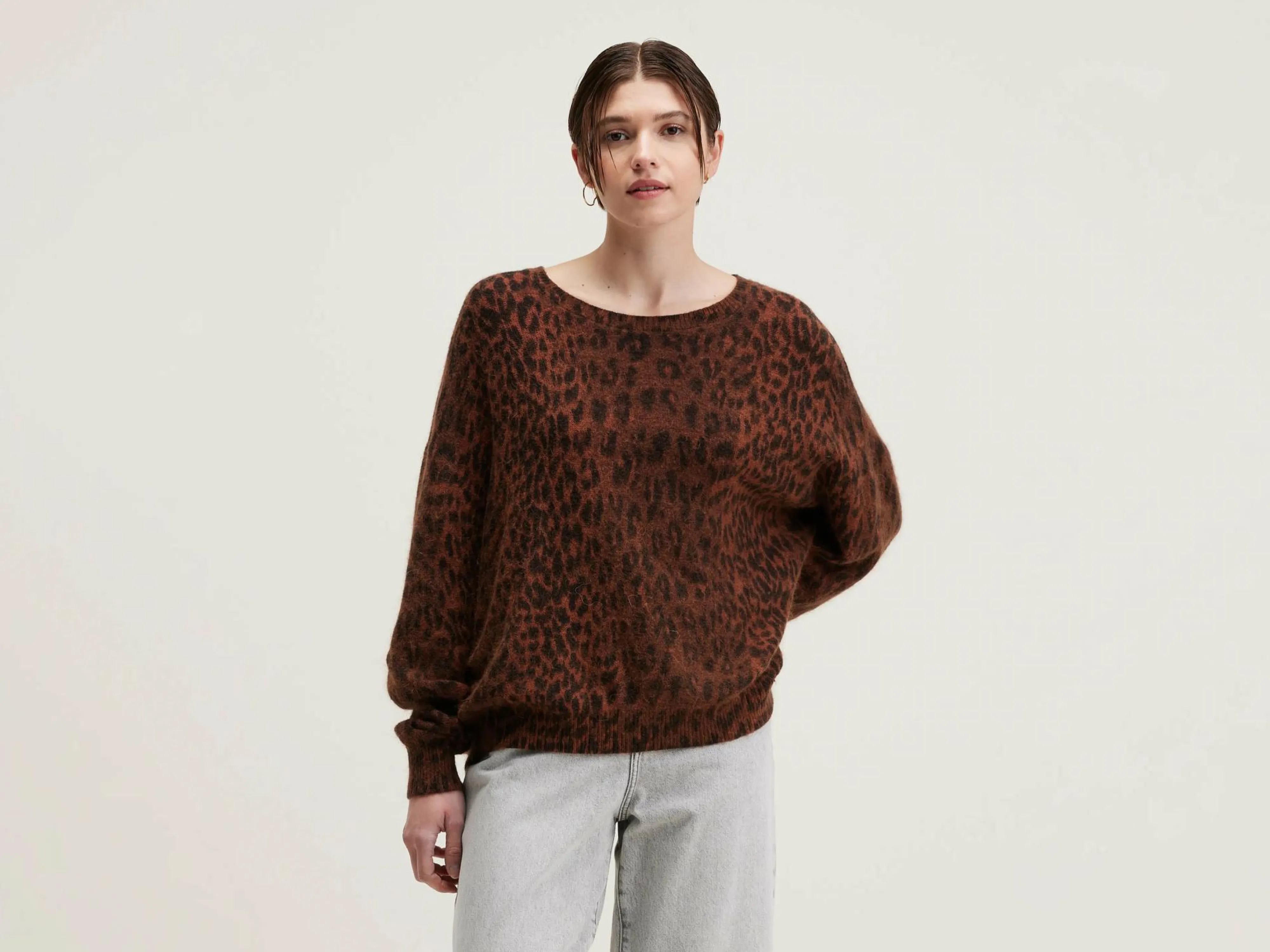 Store Bellerose Datus Angora-mix Trui Coffee