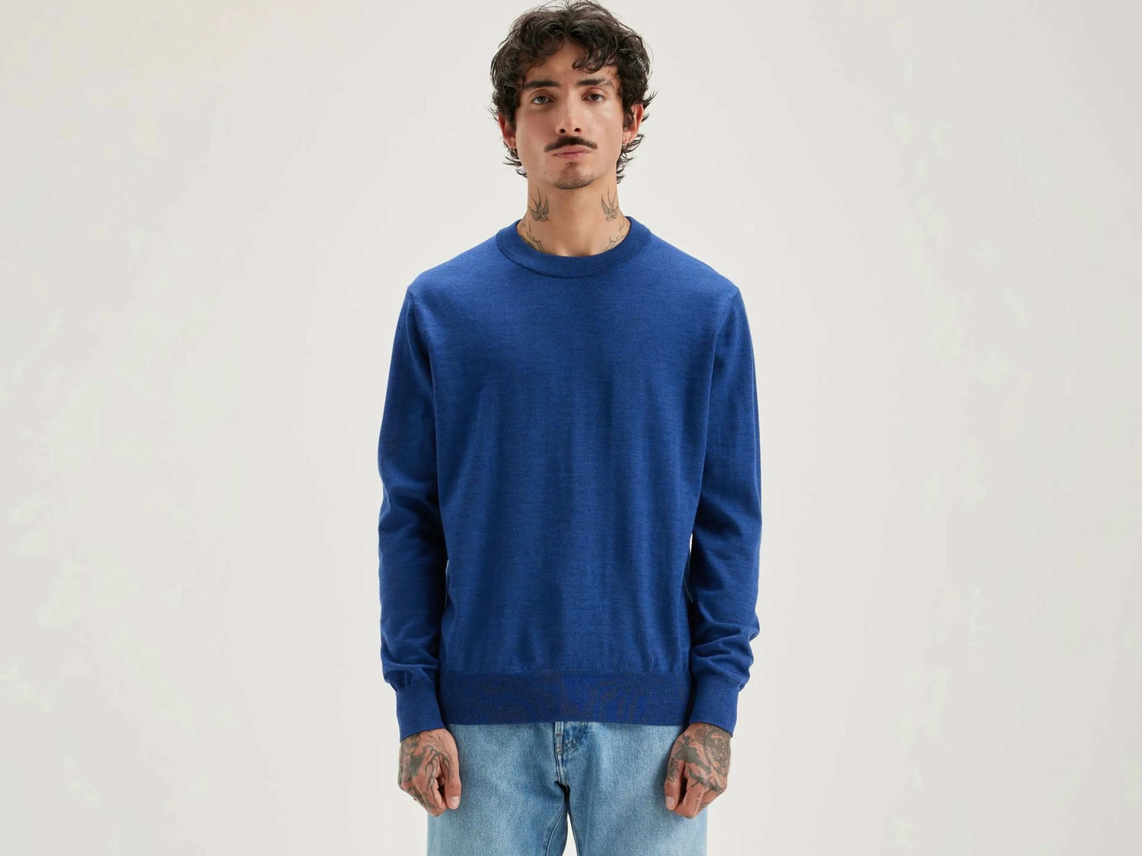 Sale Bellerose Dilliv Ronde Hals Trui Blue mix