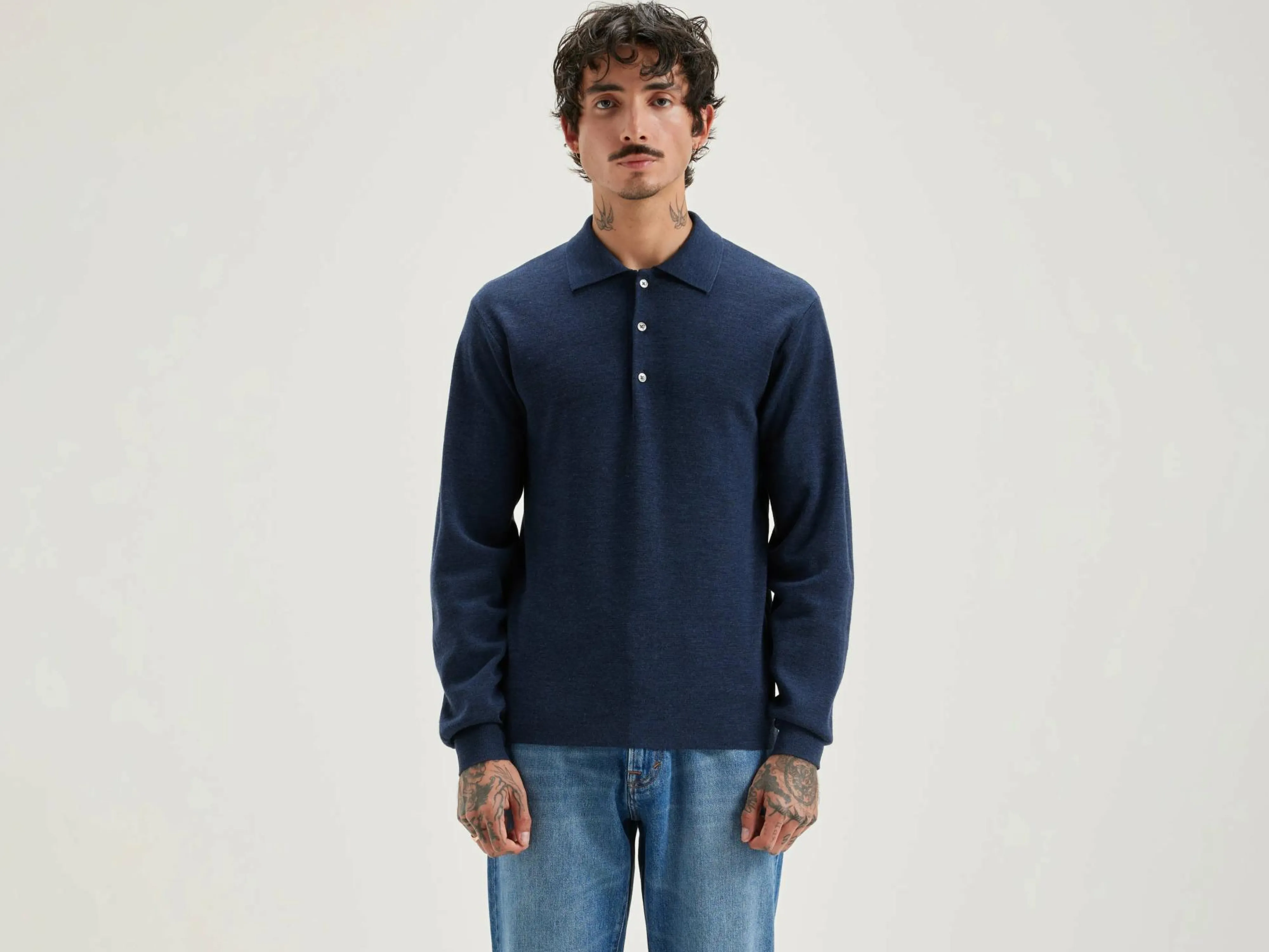 Best Sale Bellerose Dynol Polo-style Trui Night shadow