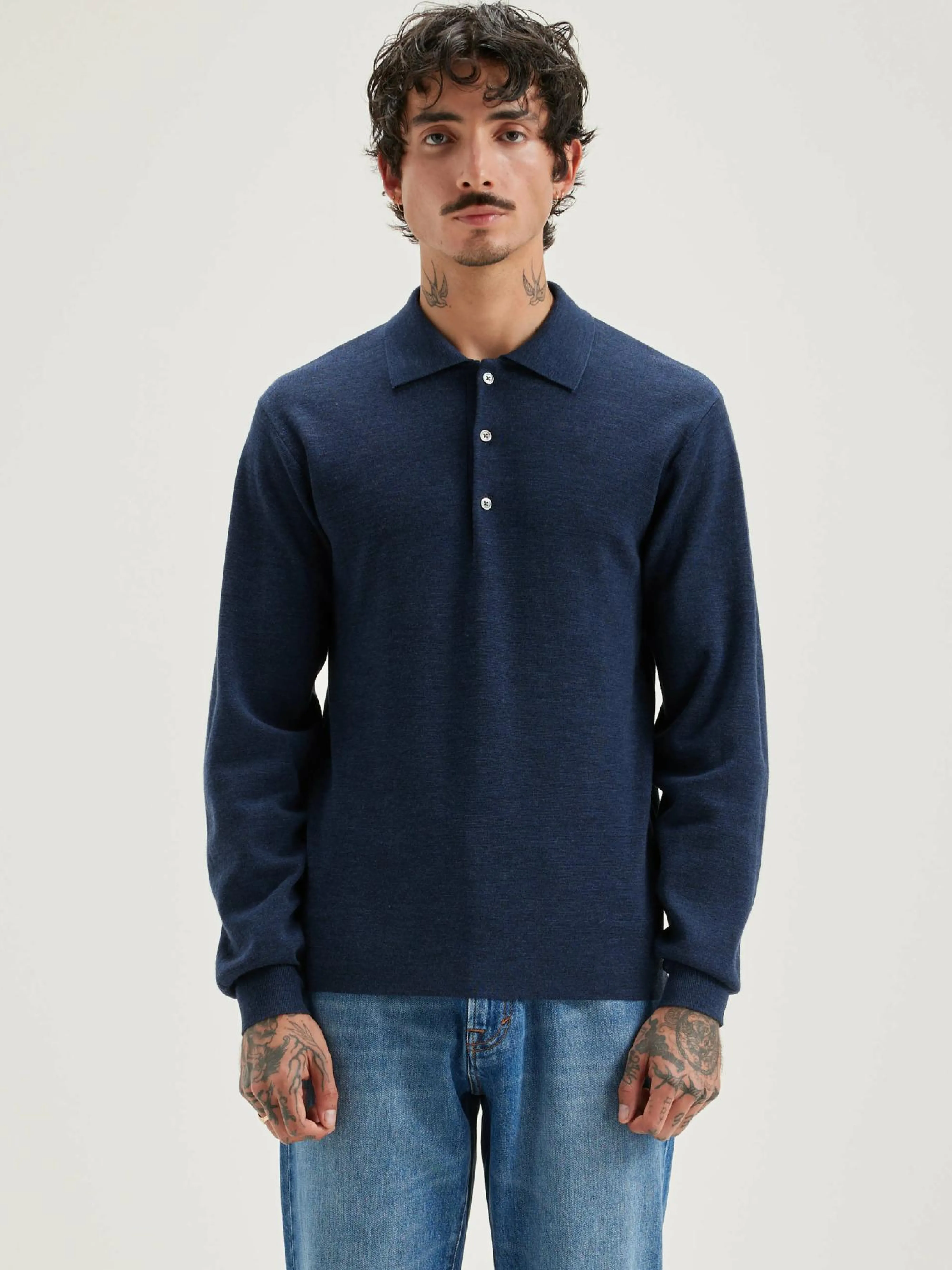 Best Sale Bellerose Dynol Polo-style Trui Night shadow