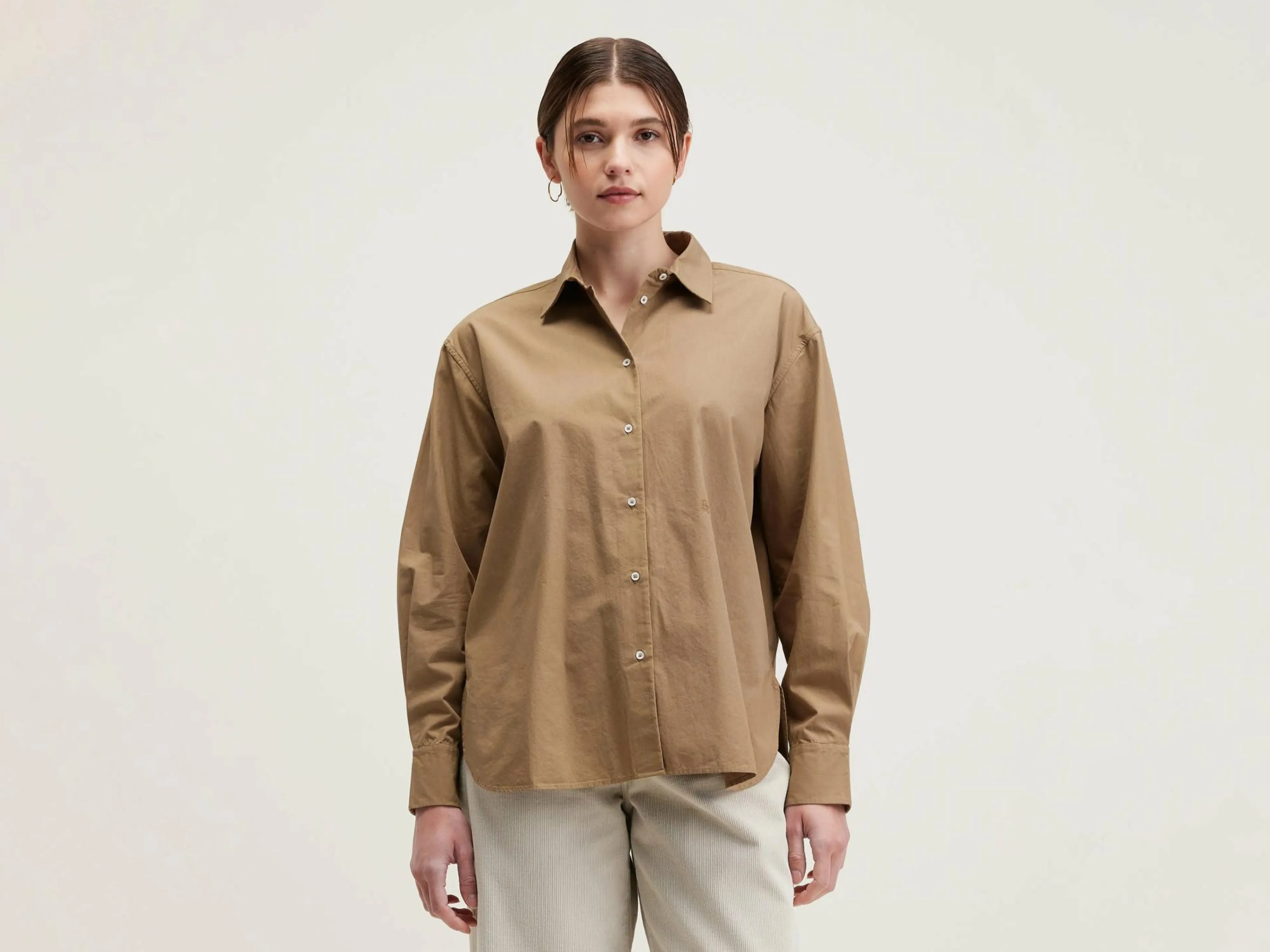 Discount Bellerose Gastoo Popeline Hemd Tan