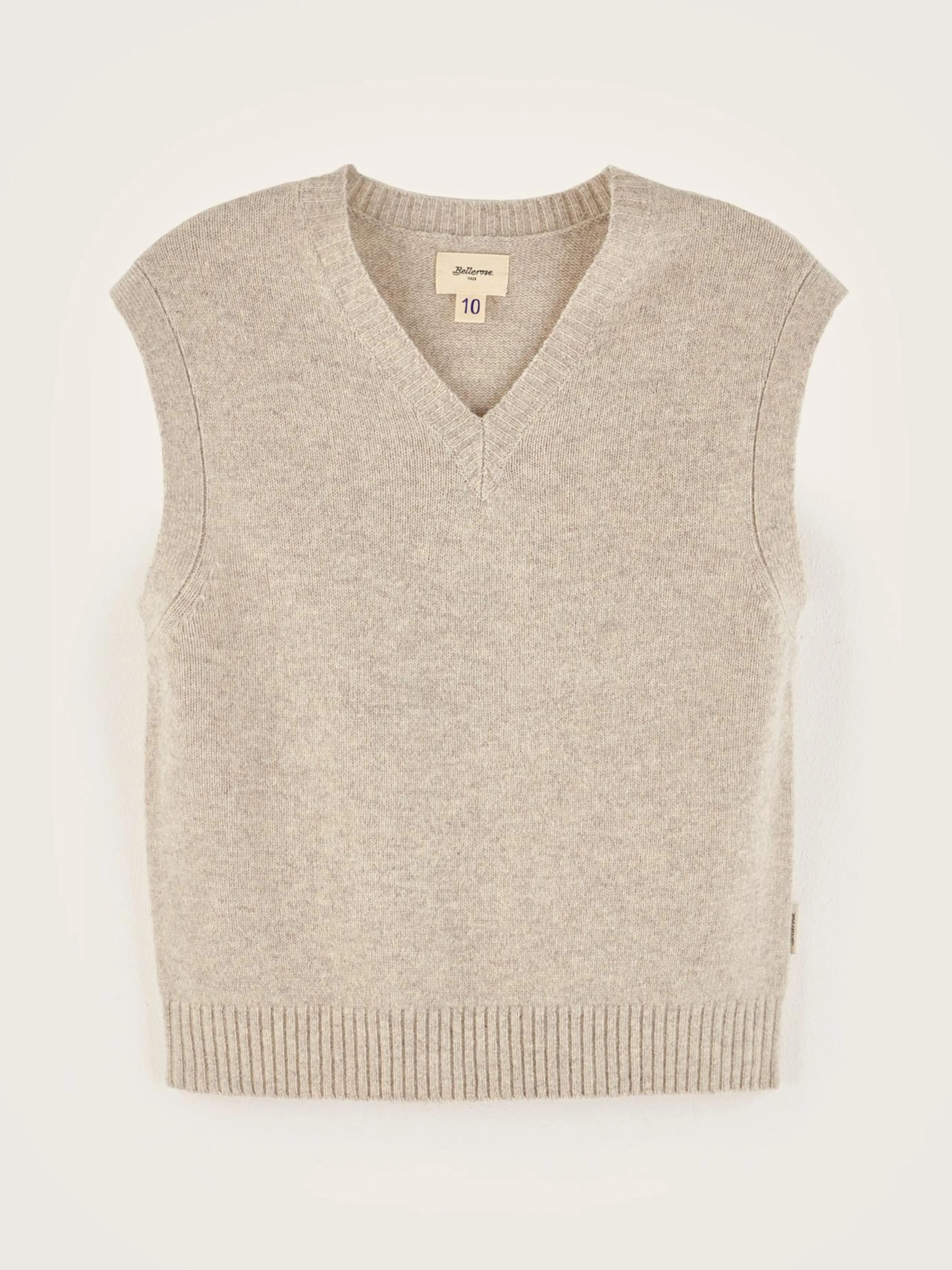 Flash Sale Bellerose Gatty Mouwloze Trui Light grey