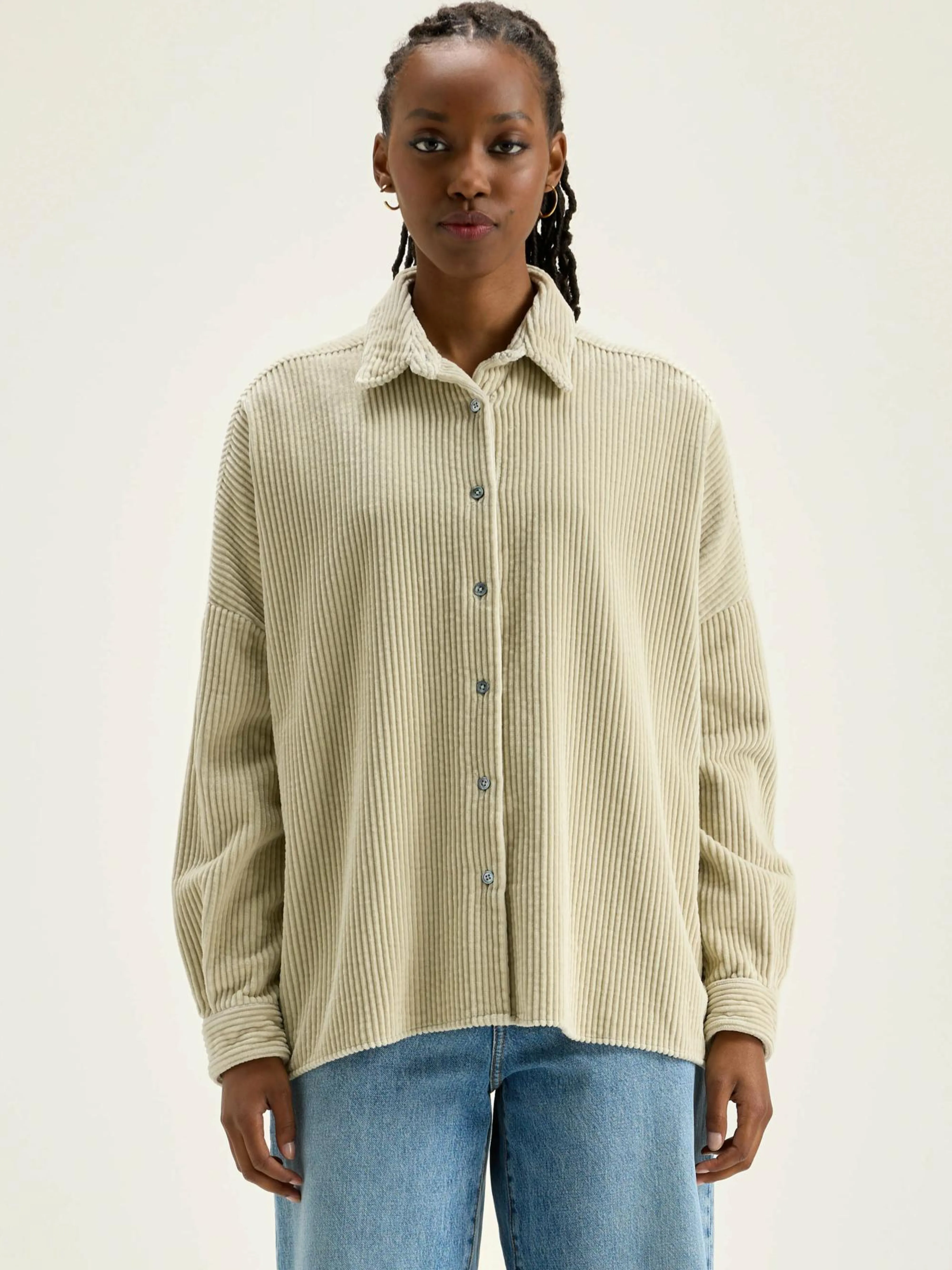 Best Bellerose Ginna Corduroy Hemd Craie