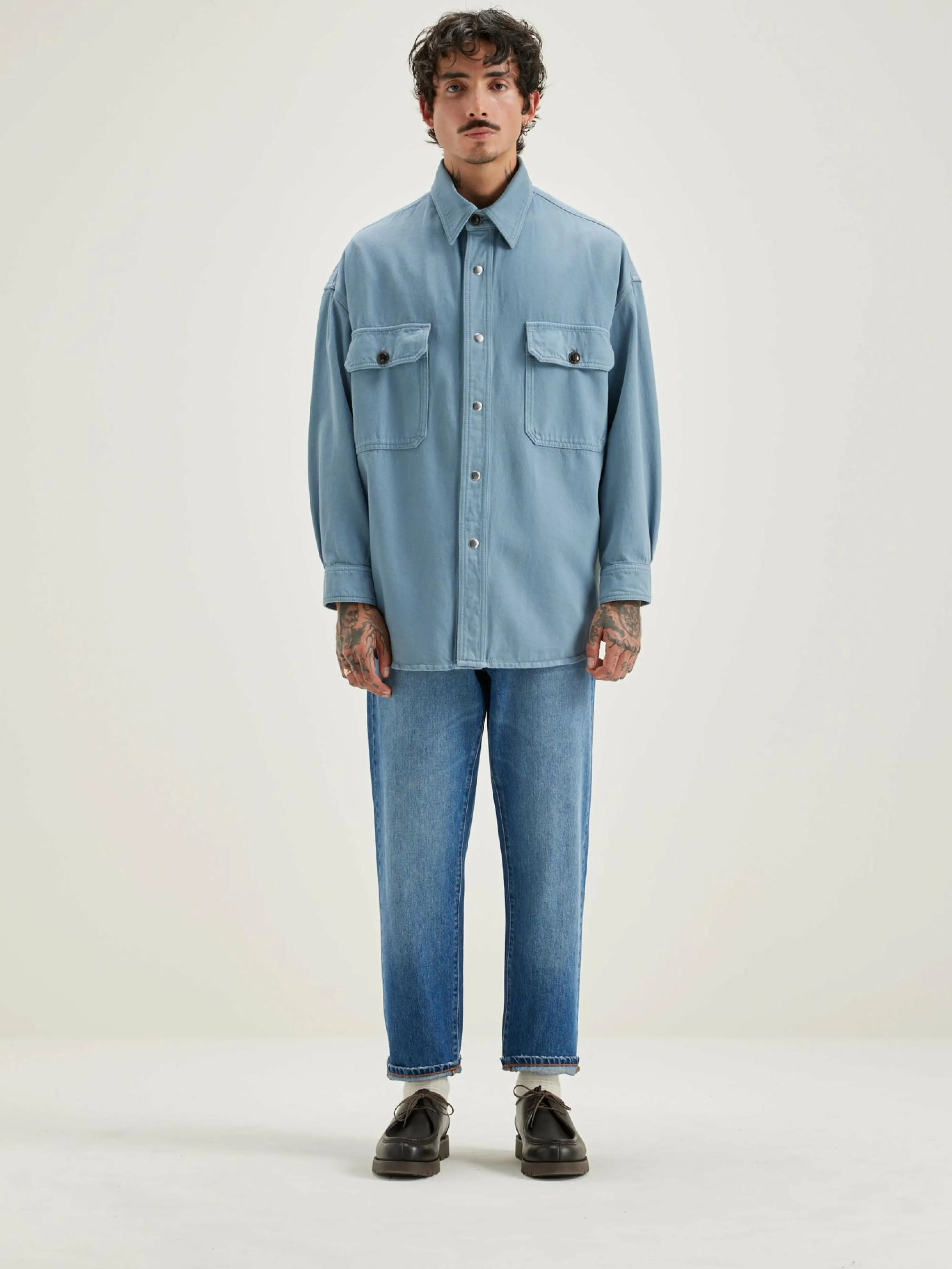 Fashion Bellerose Grown Denim Overhemd Chambray
