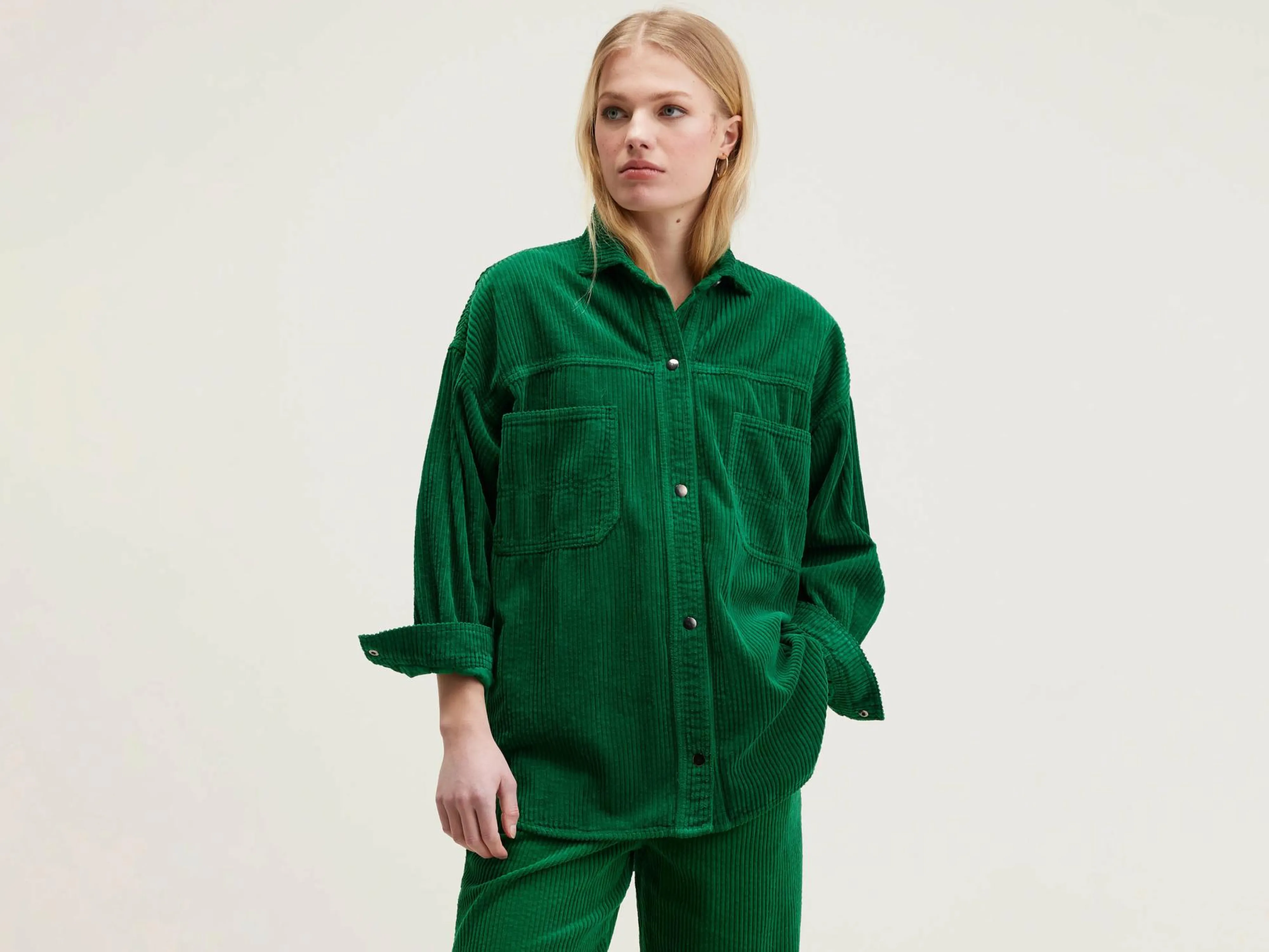 Clearance Bellerose Guru Corduroy Overhemd Chlorophile