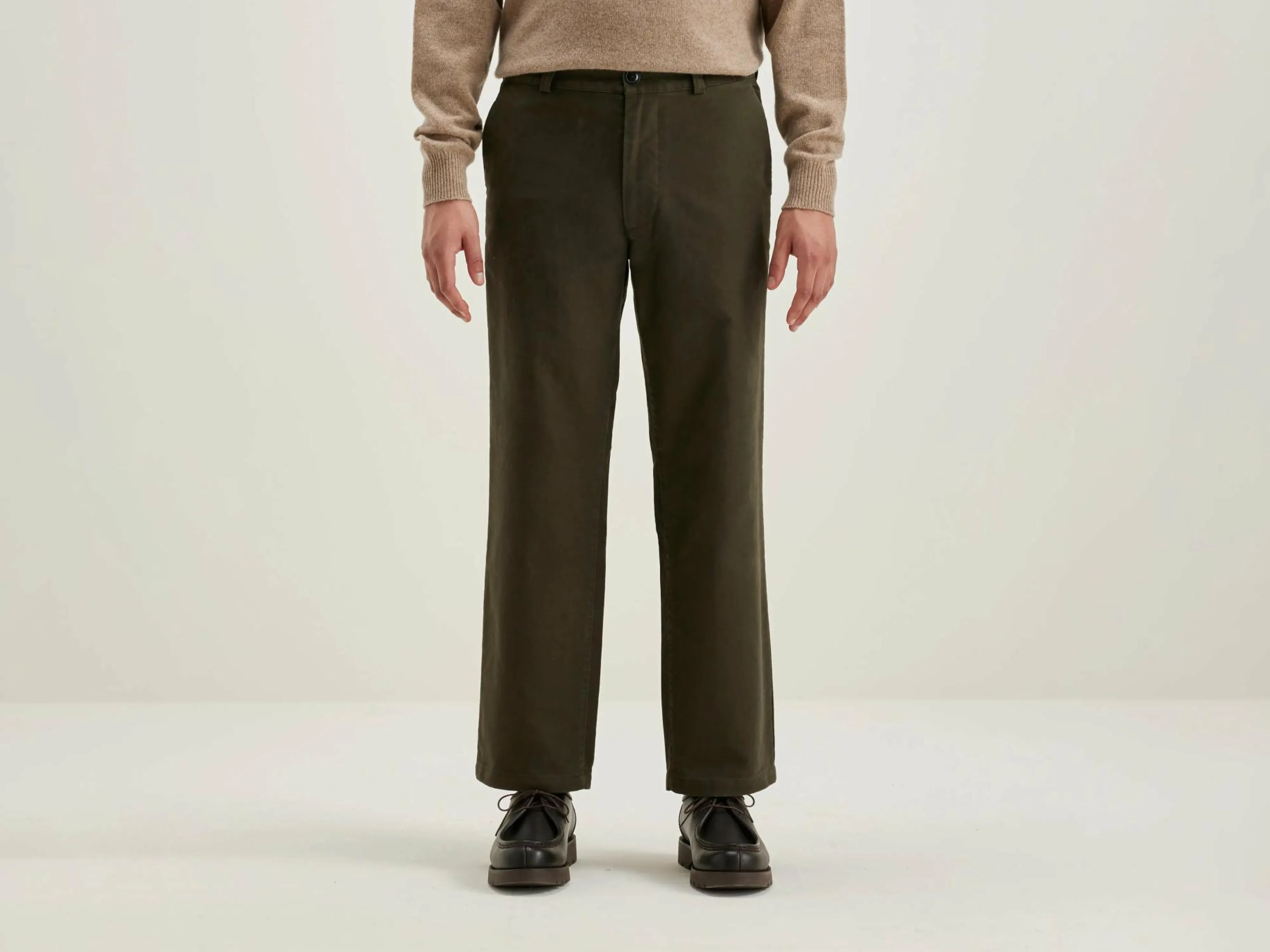 Flash Sale Bellerose Jaggot Rechte Broek Dark olive