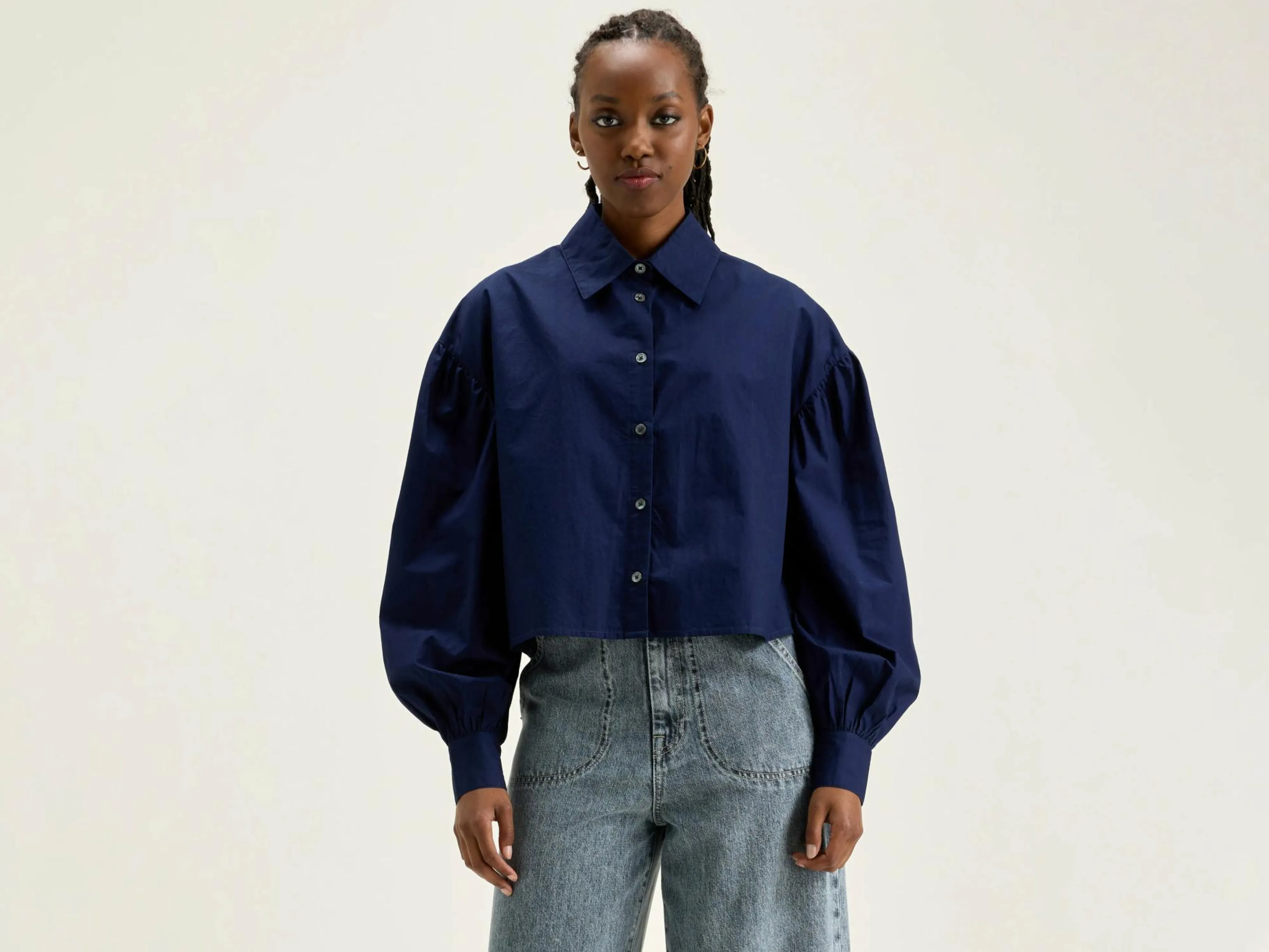 Discount Bellerose Kinga Popeline Hemd Naval