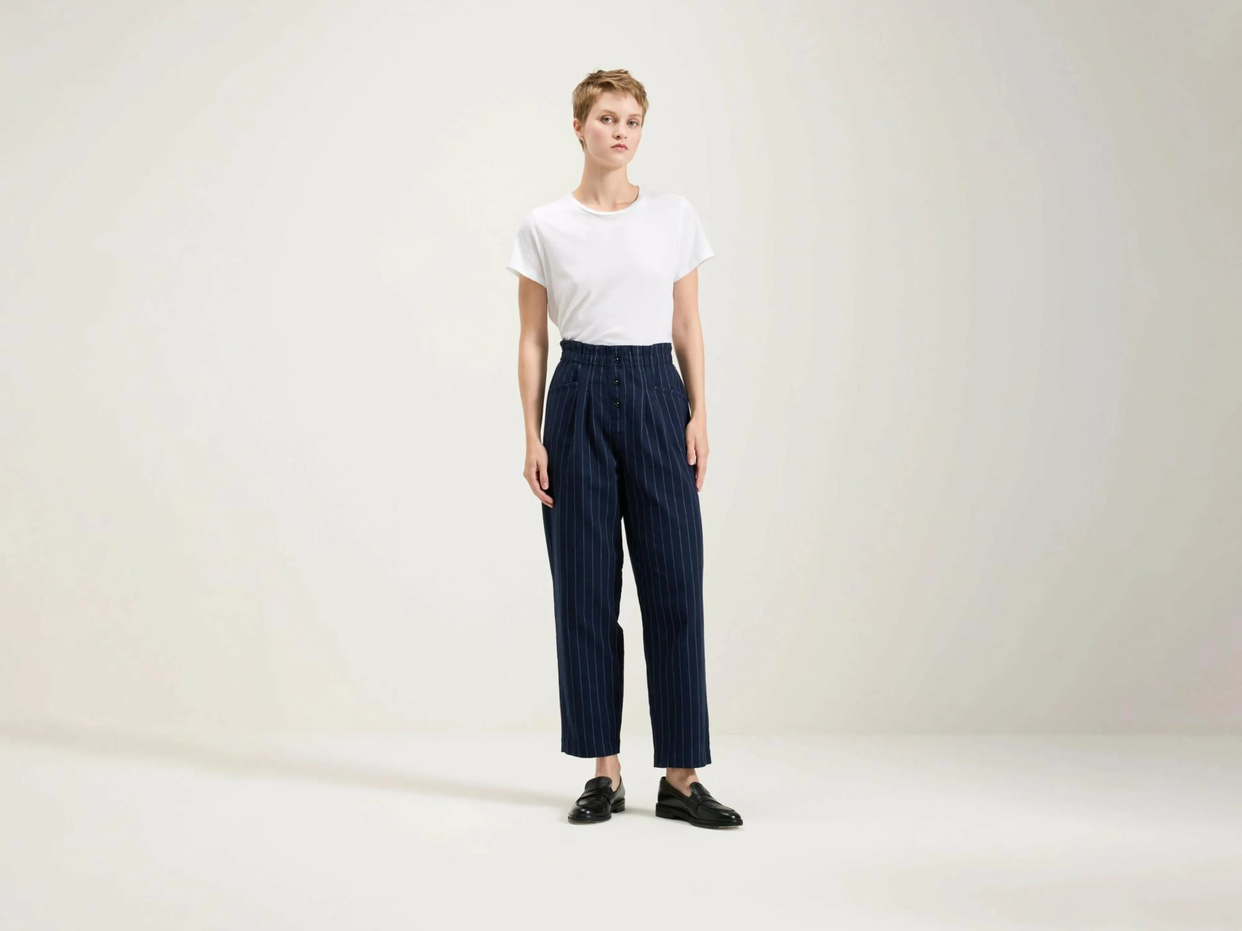 New Bellerose Lilo Paperbag Broek Navy