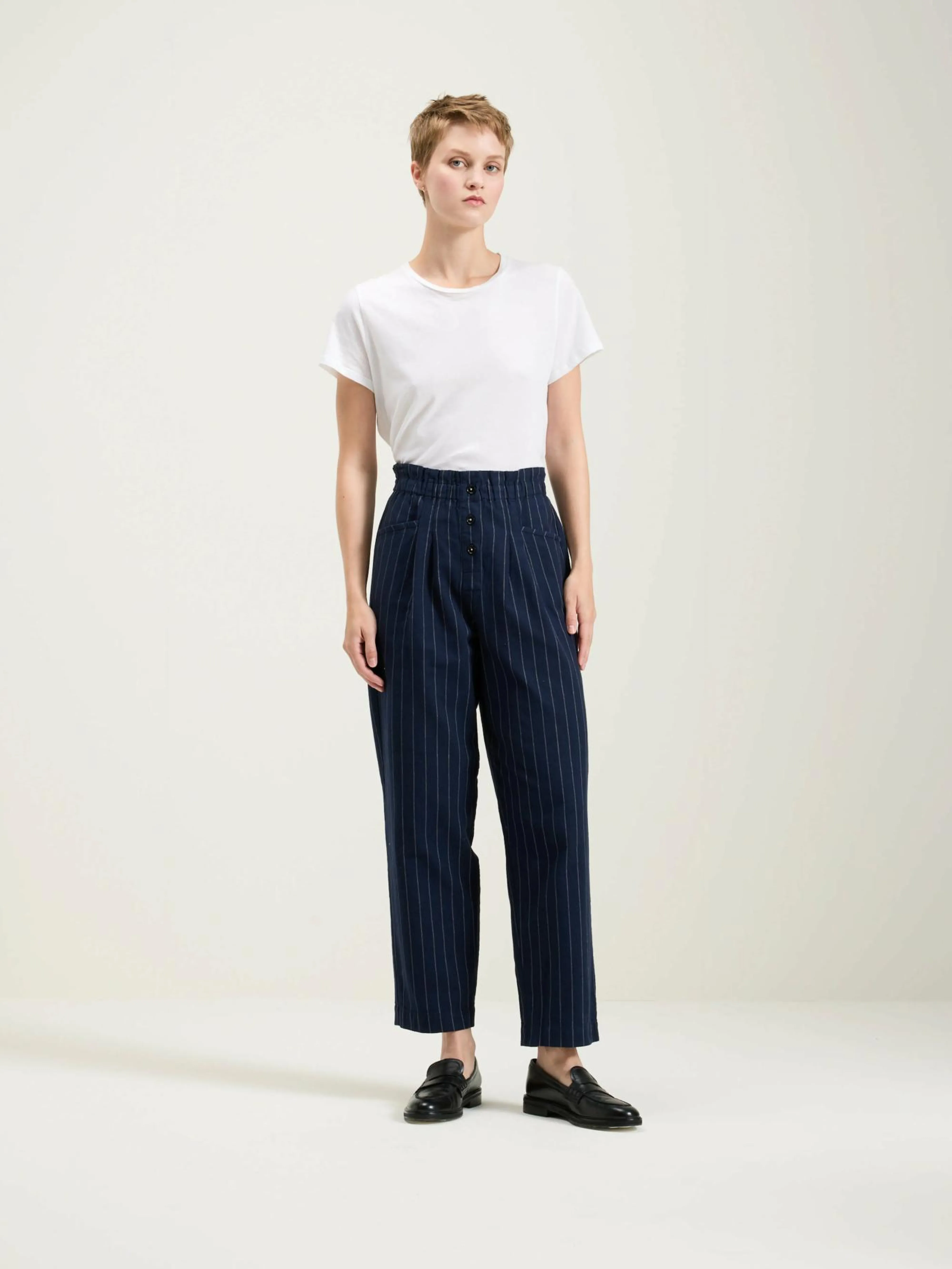 New Bellerose Lilo Paperbag Broek Navy