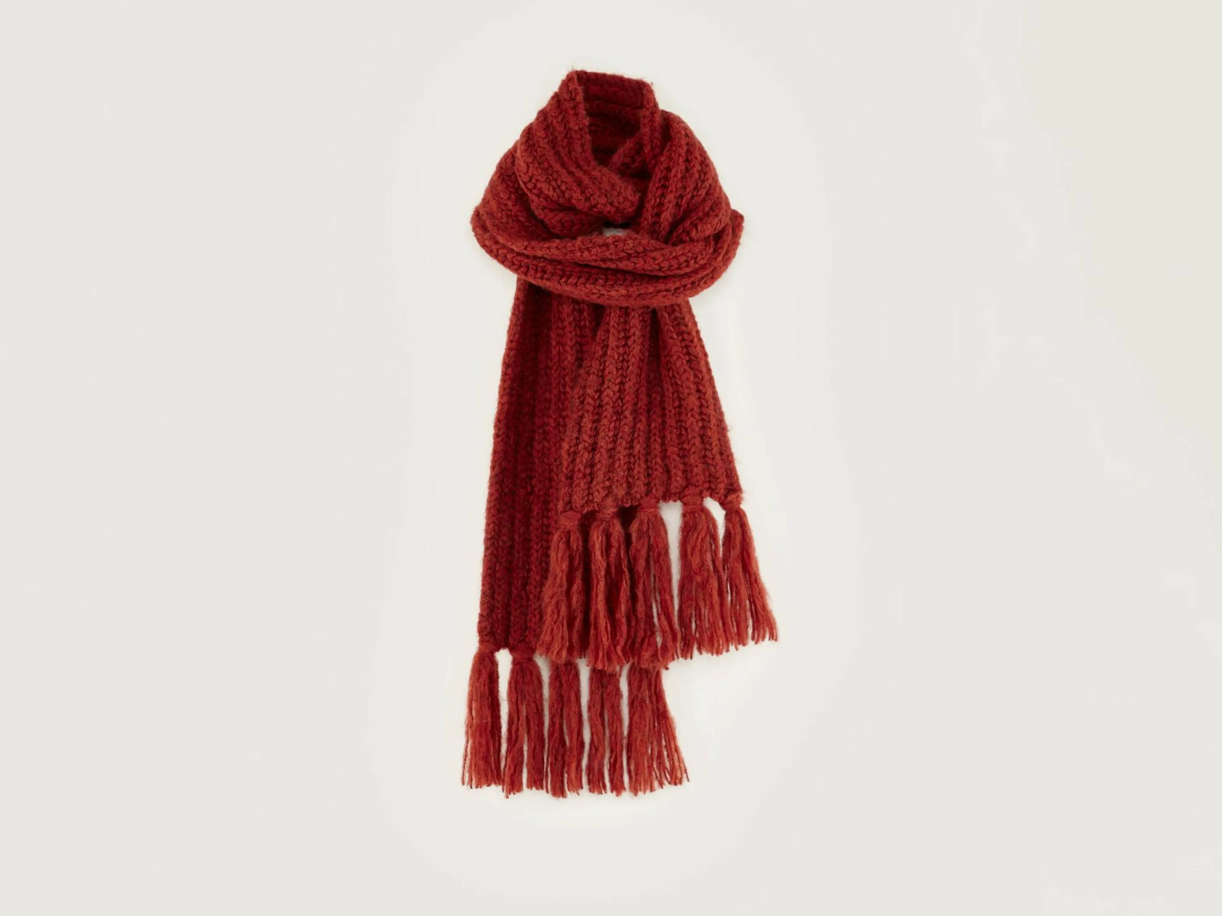 Sale Bellerose Lioko Geribbelde Sjaal Mahogany