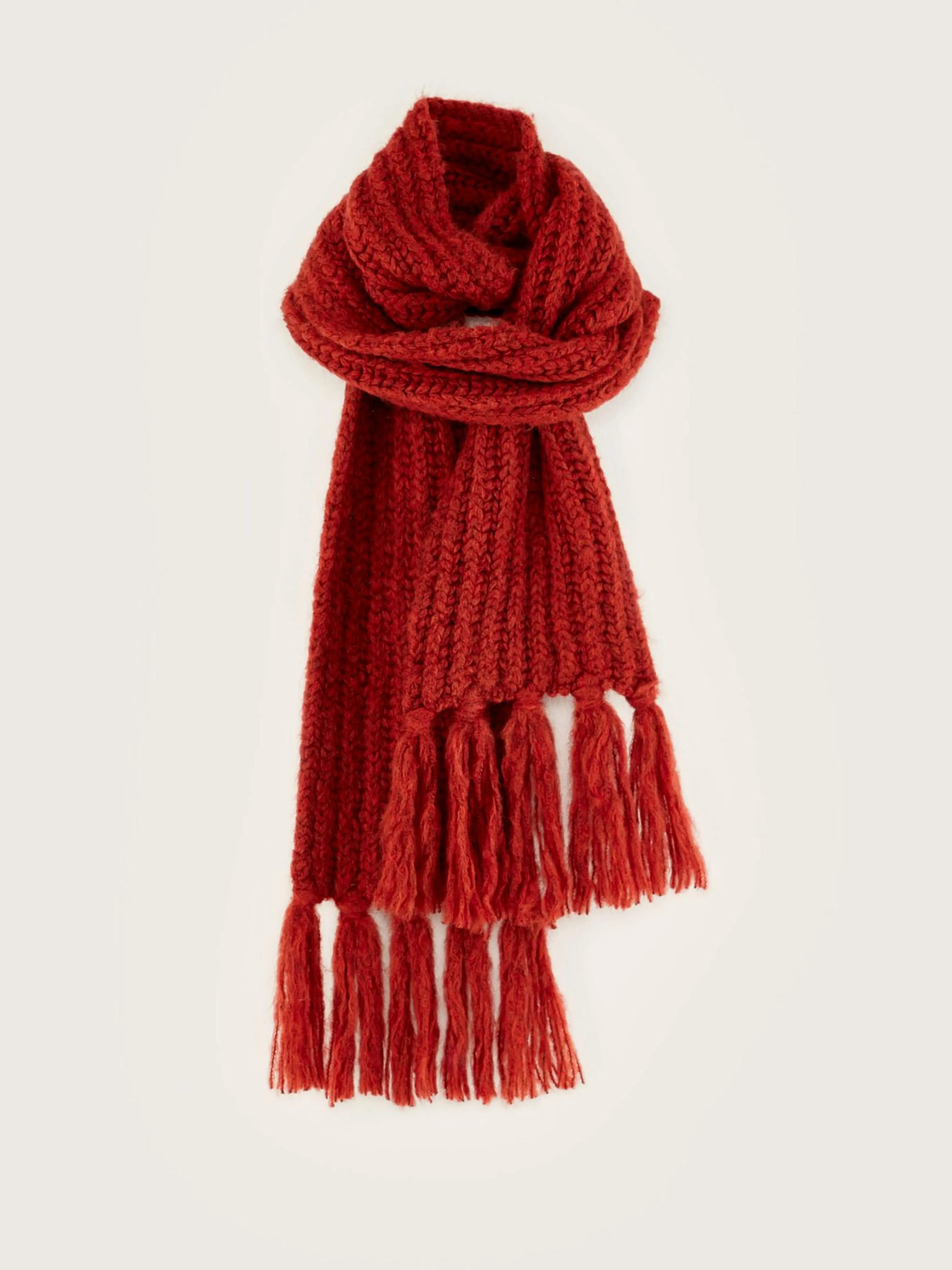 Sale Bellerose Lioko Geribbelde Sjaal Mahogany