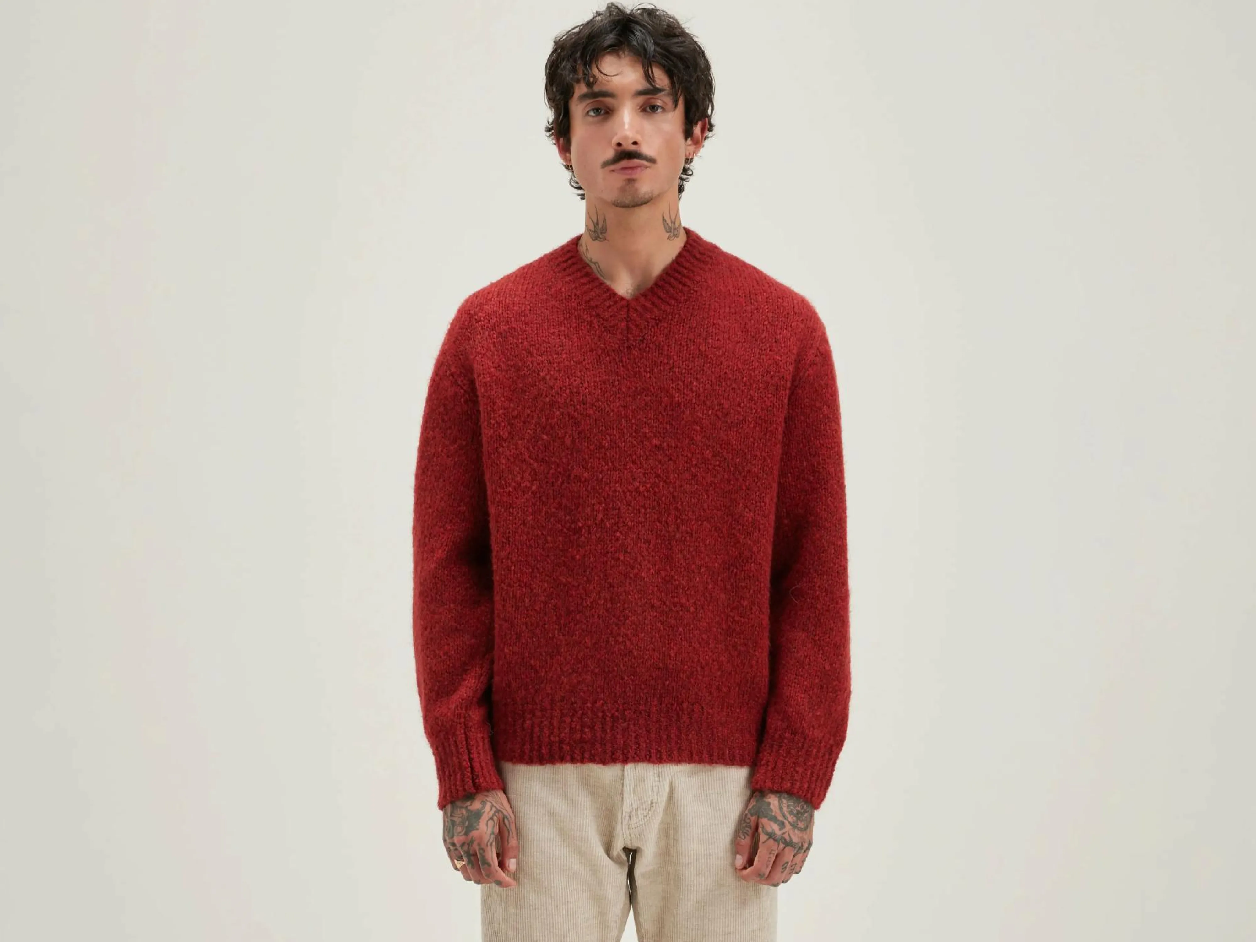 Best Sale Bellerose Liora V-hals Trui Mahogany