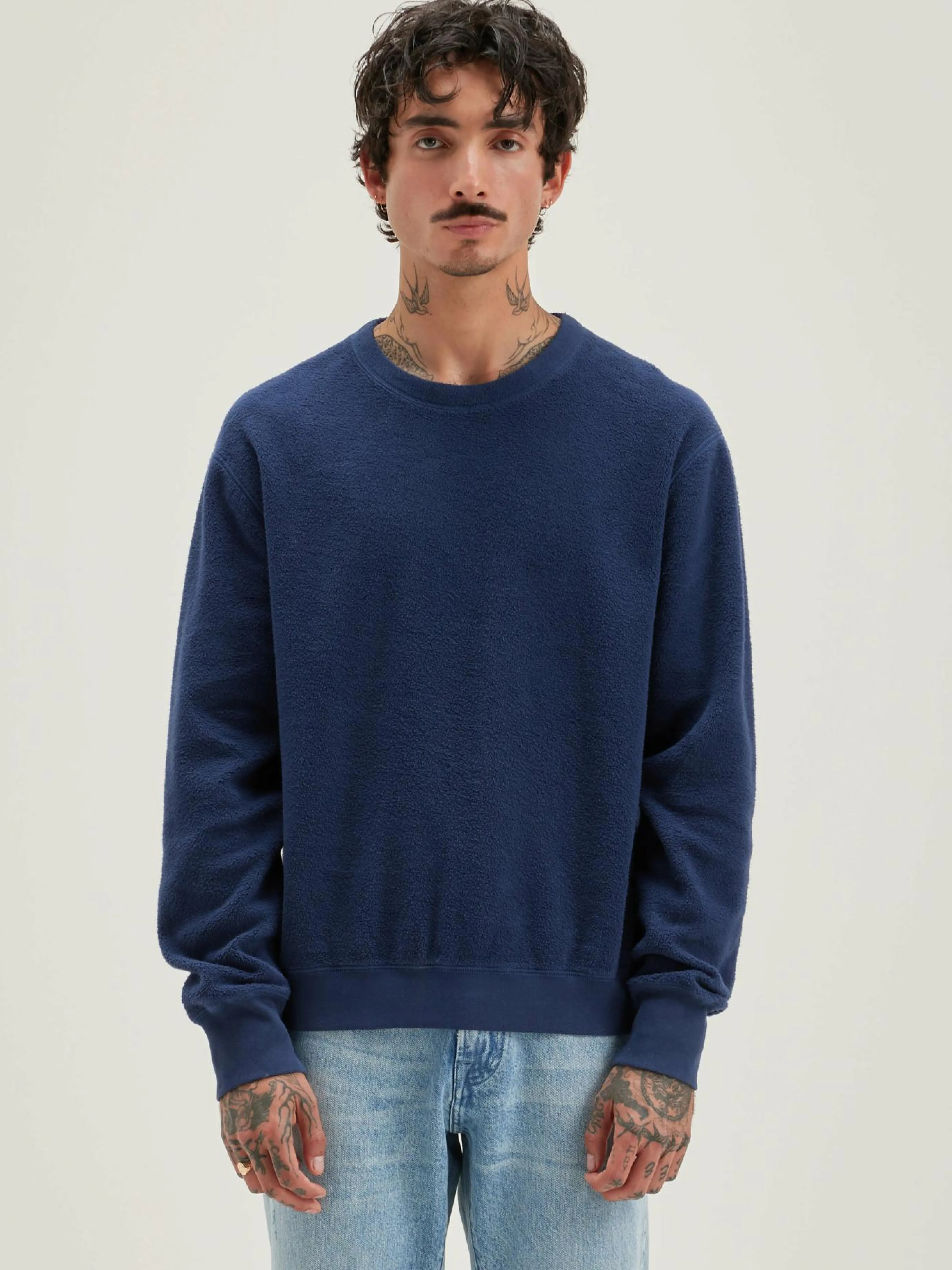 Fashion Bellerose Matt Ronde Hals Sweatshirt Ink