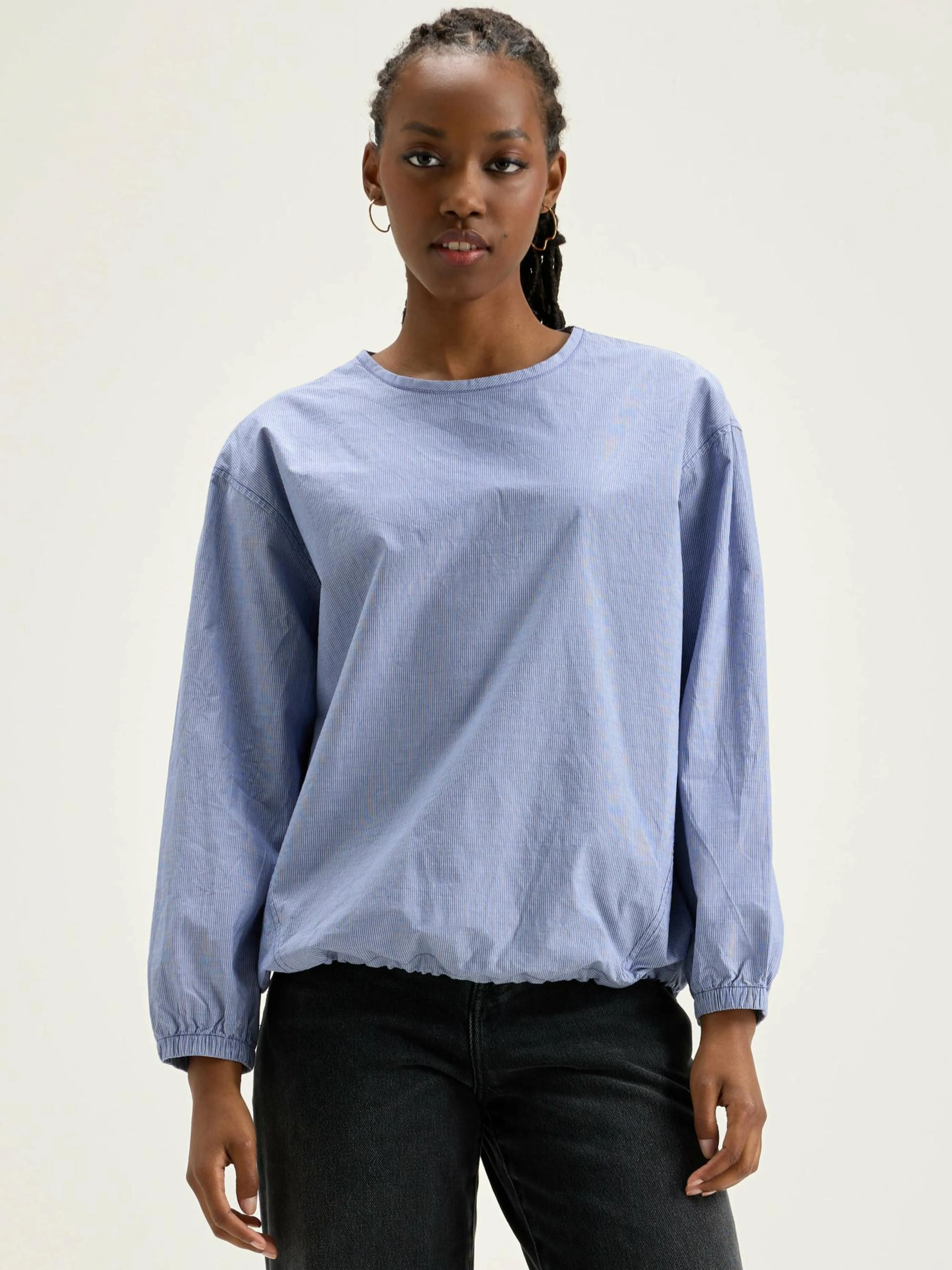 Cheap Bellerose Padoue Gestreepte Blouse Myrtille