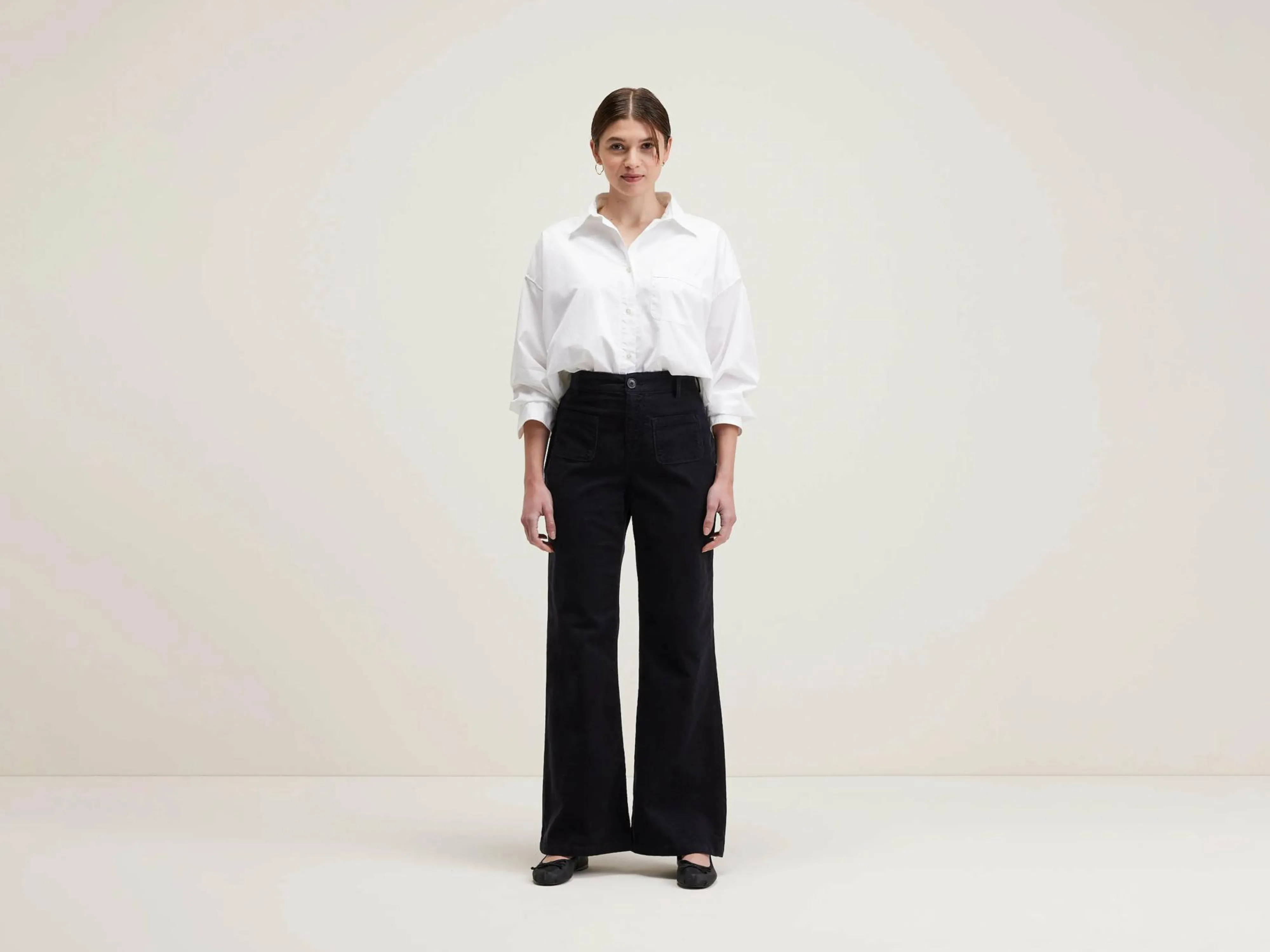 Best Bellerose Park Flared Broek Black beauty