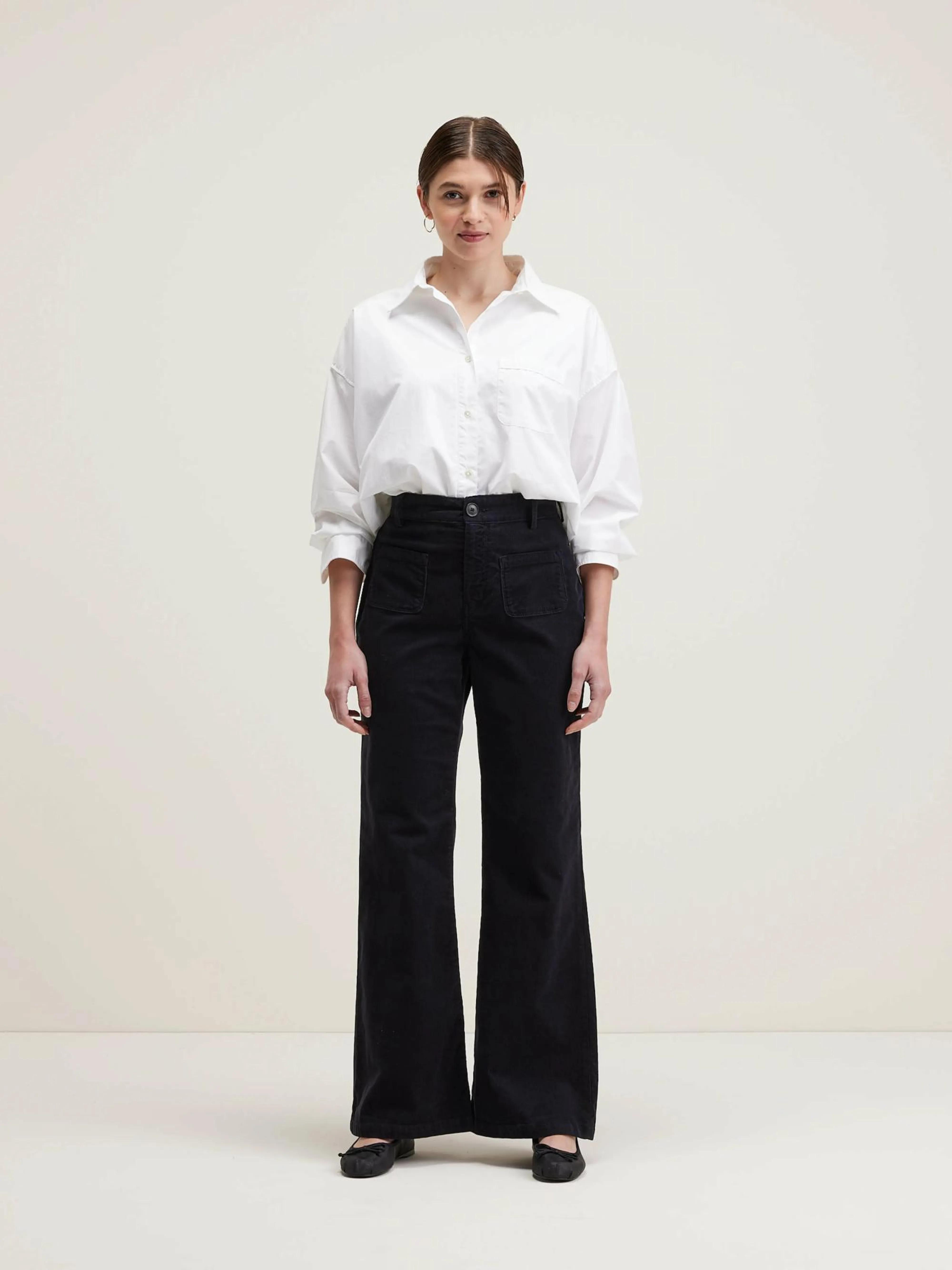 Best Bellerose Park Flared Broek Black beauty