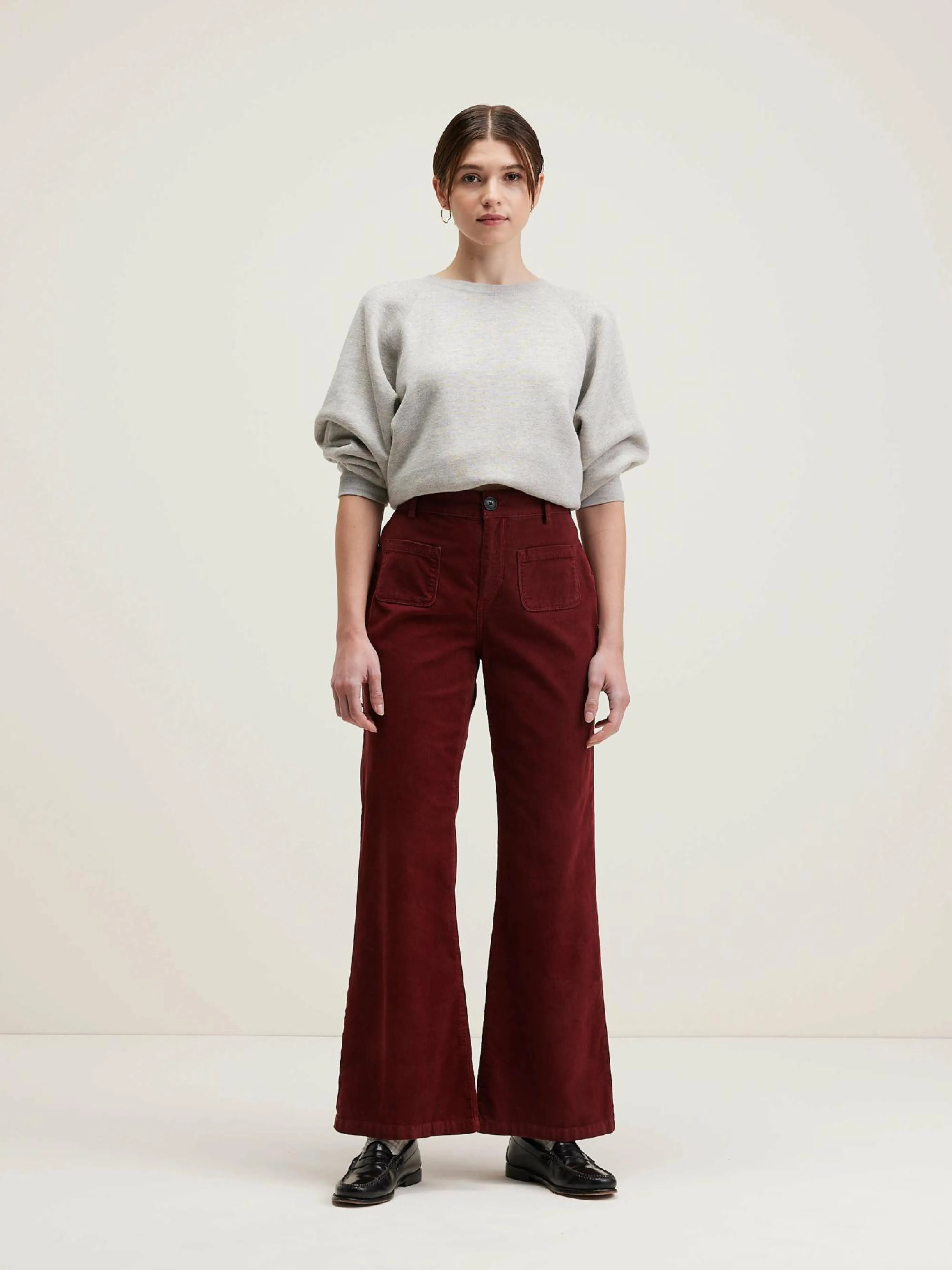 Cheap Bellerose Park Flared Broek Grenat