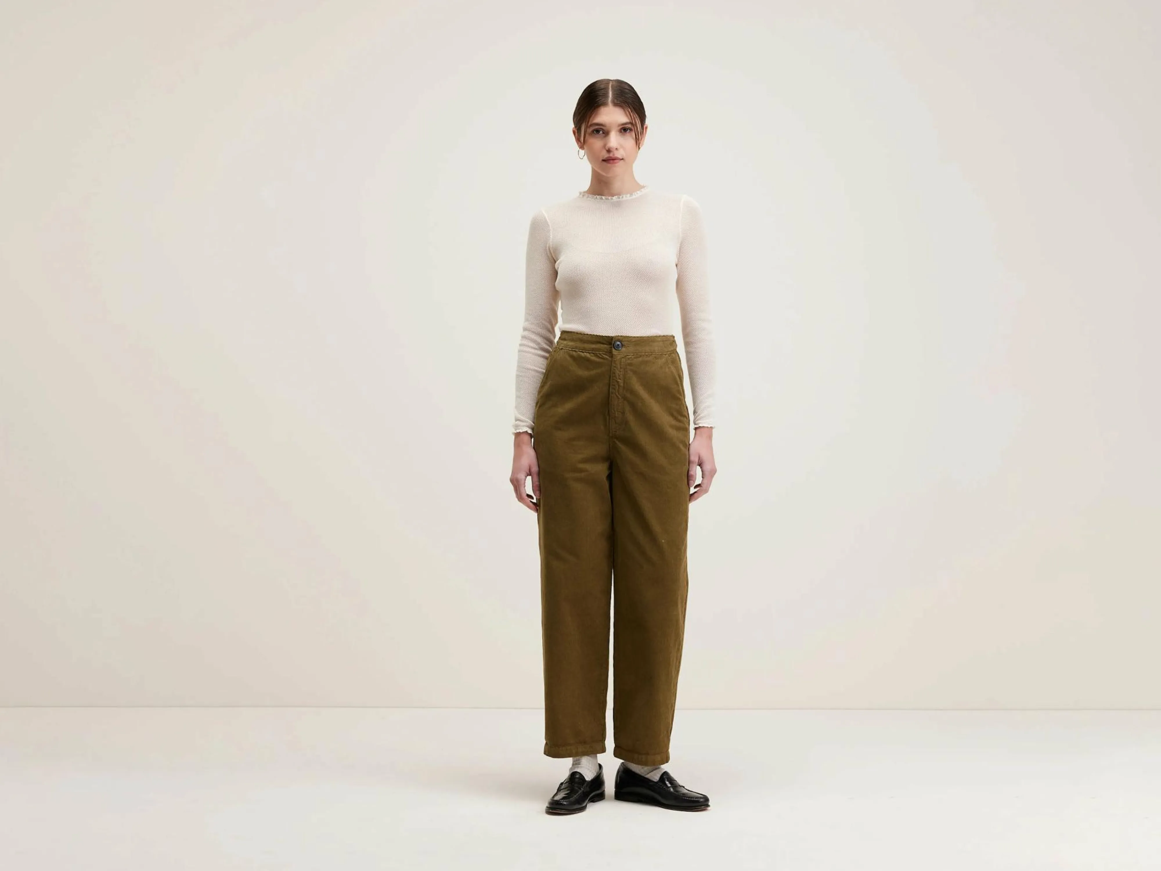 Cheap Bellerose Pasop Relaxed Broek Military
