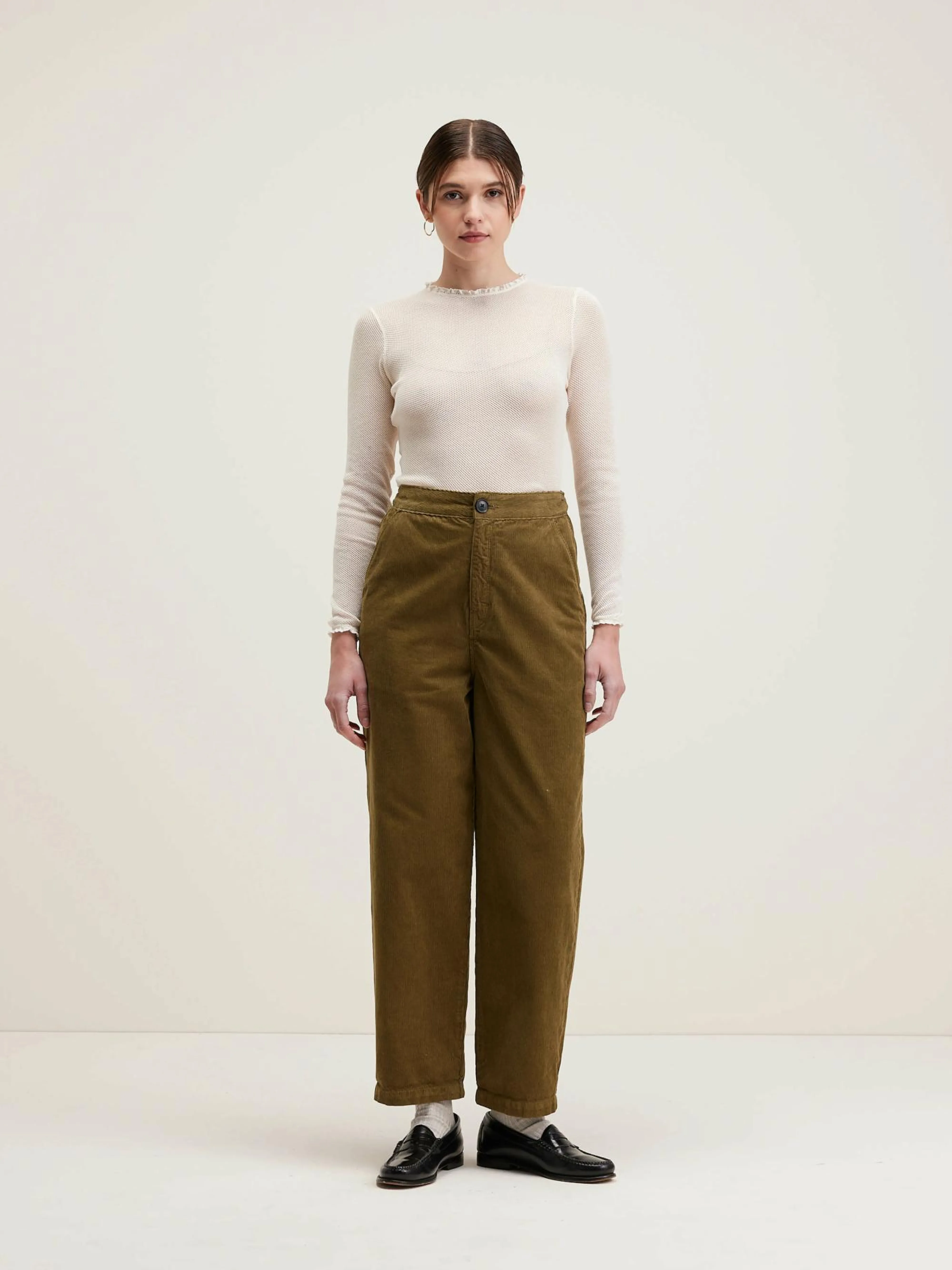 Cheap Bellerose Pasop Relaxed Broek Military
