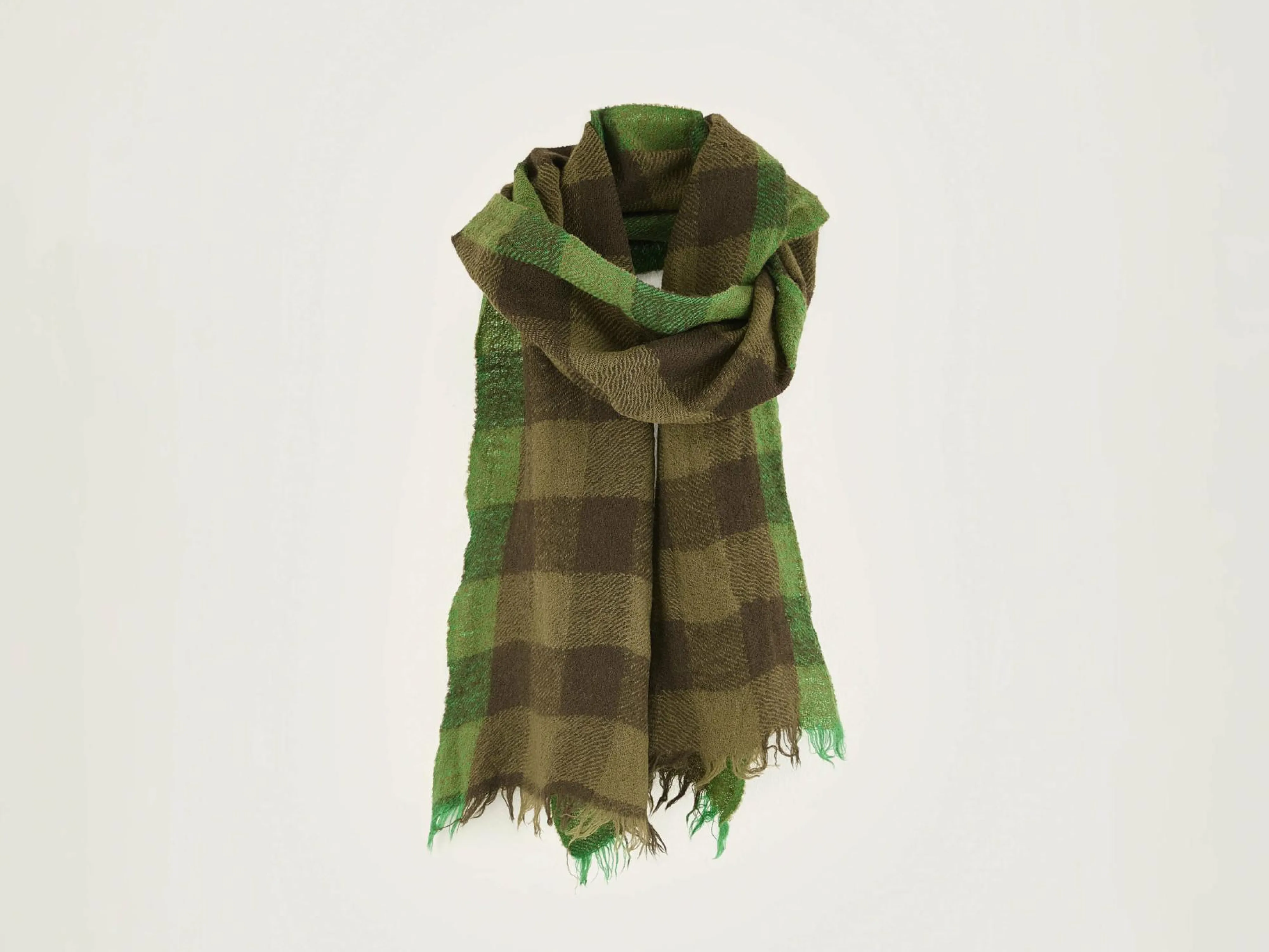 New Bellerose Sidiki Geruite Sjaal Jeep / Moss