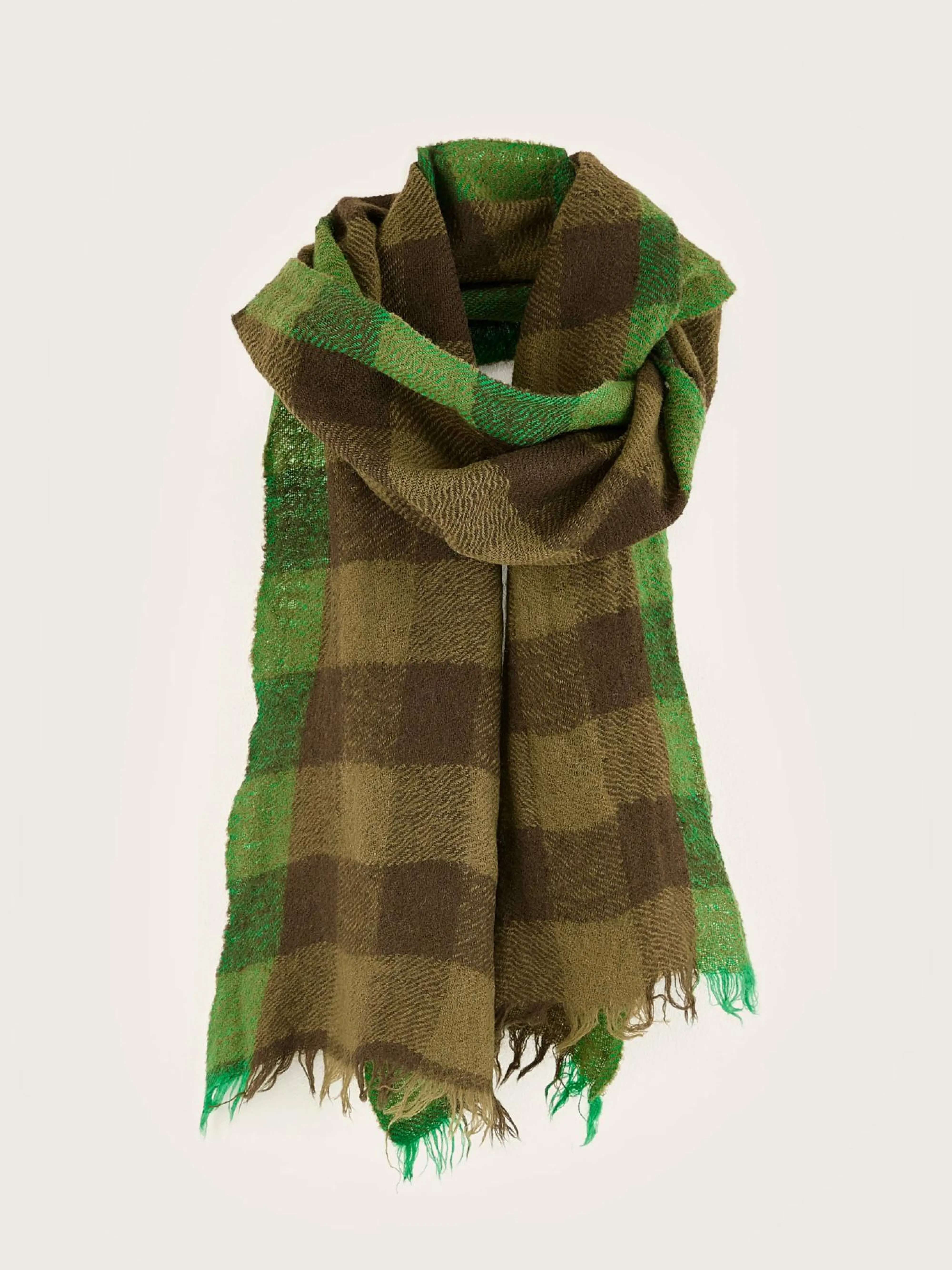 New Bellerose Sidiki Geruite Sjaal Jeep / Moss