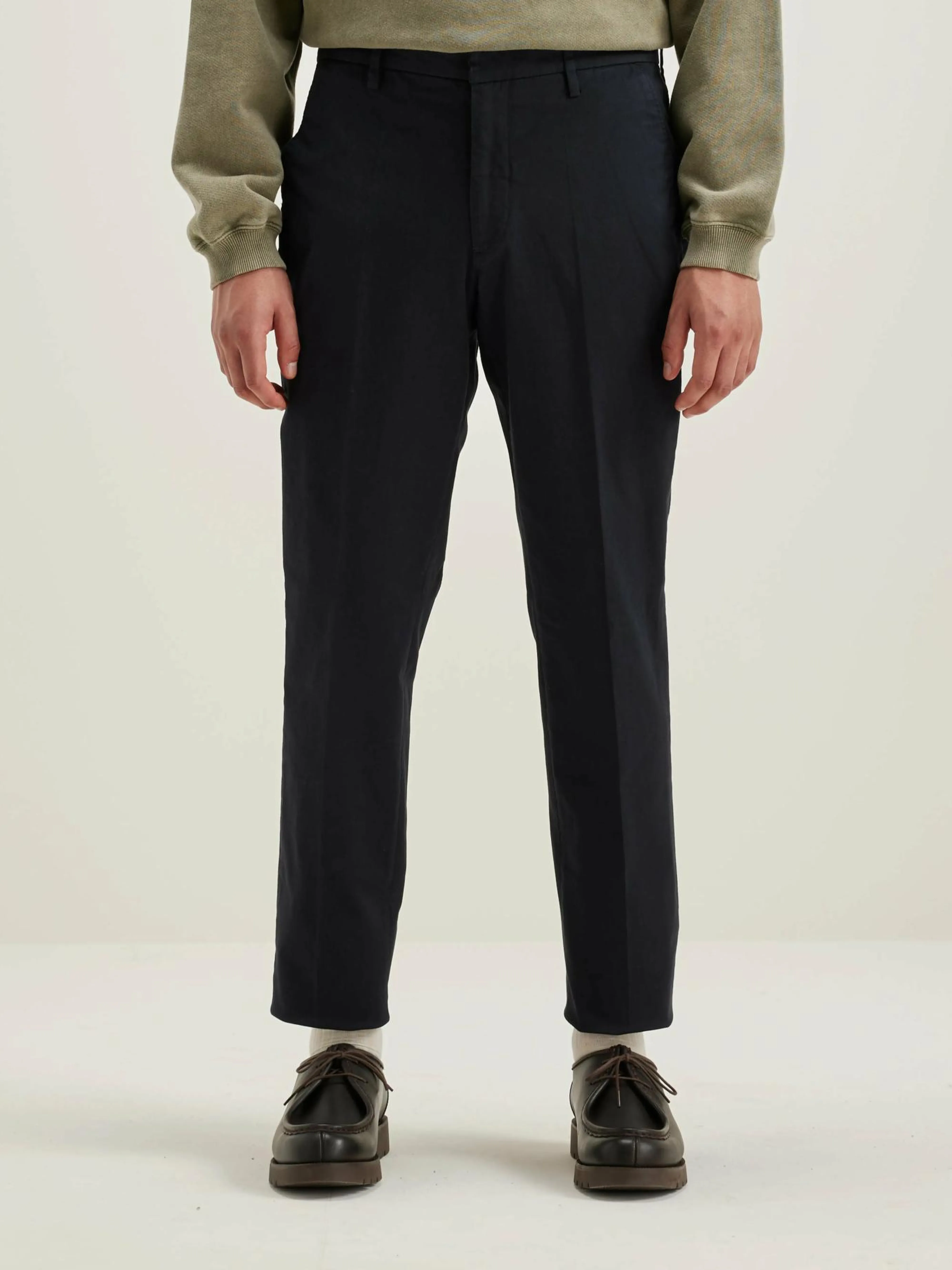New Bellerose Stanley Slim Broek Navy