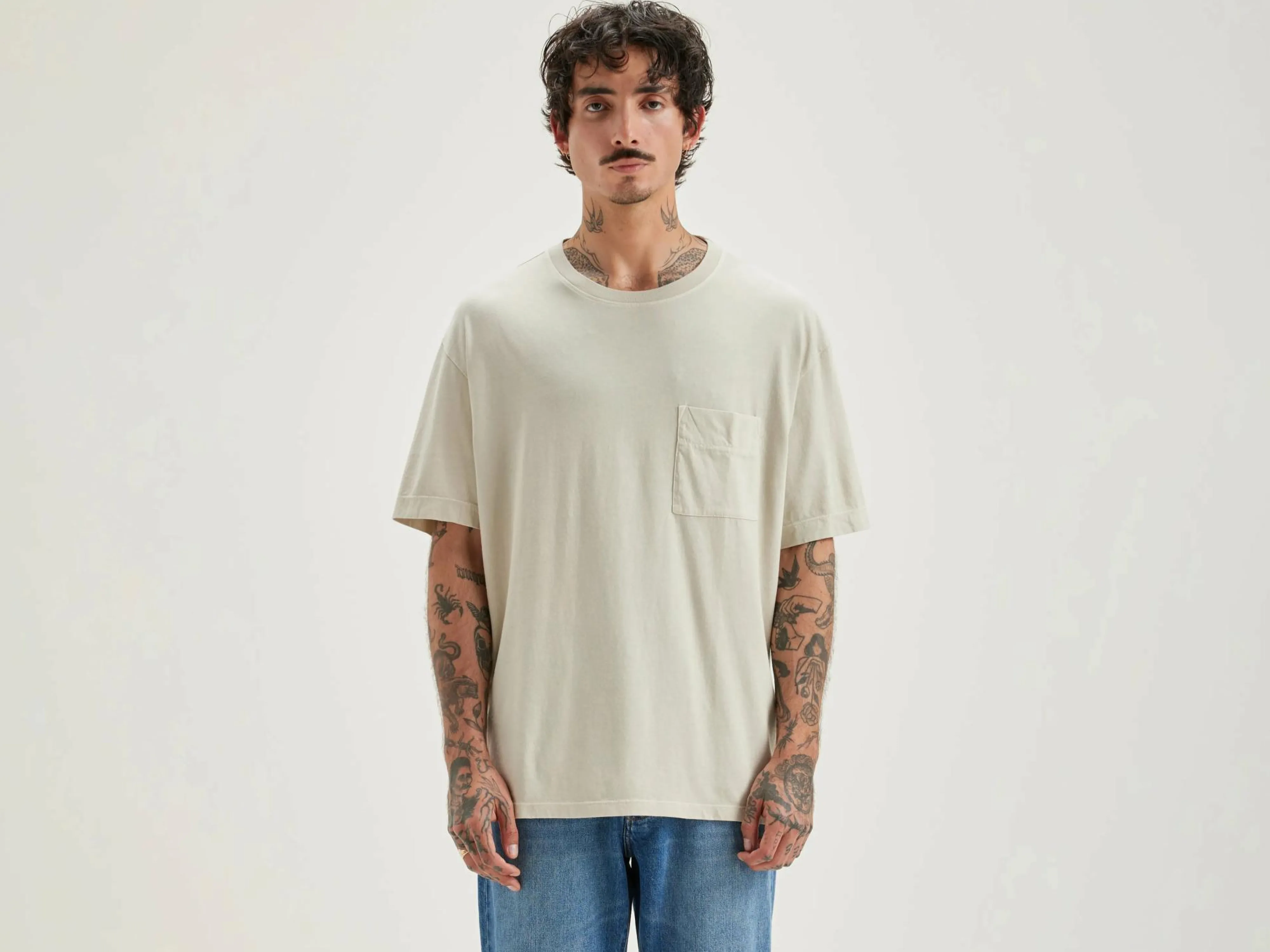 Store Bellerose Vanick Korte Mouwen T-shirt Sand
