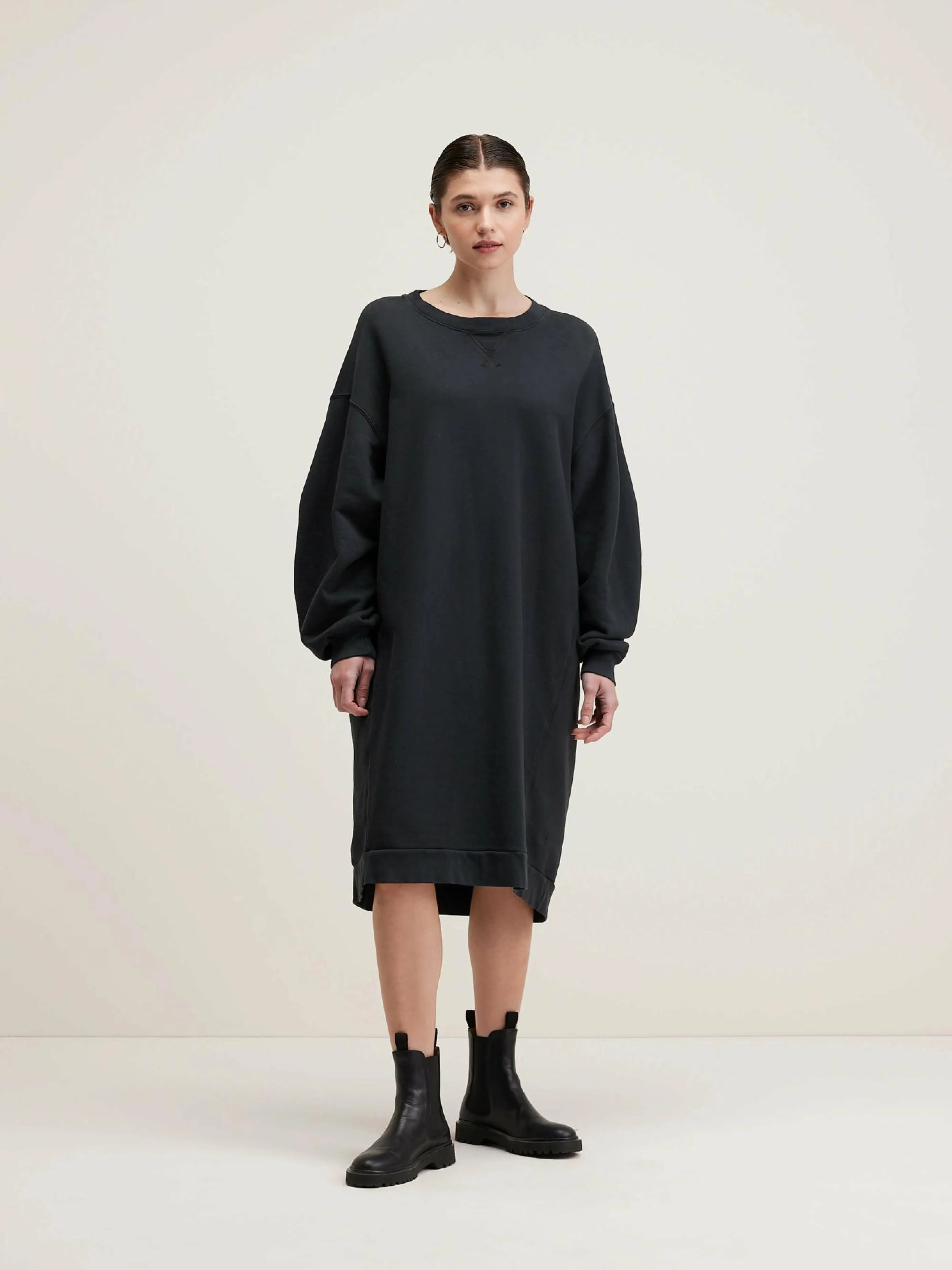 Best Sale Bellerose Vrizzie Sweatshirtjurk Black beauty