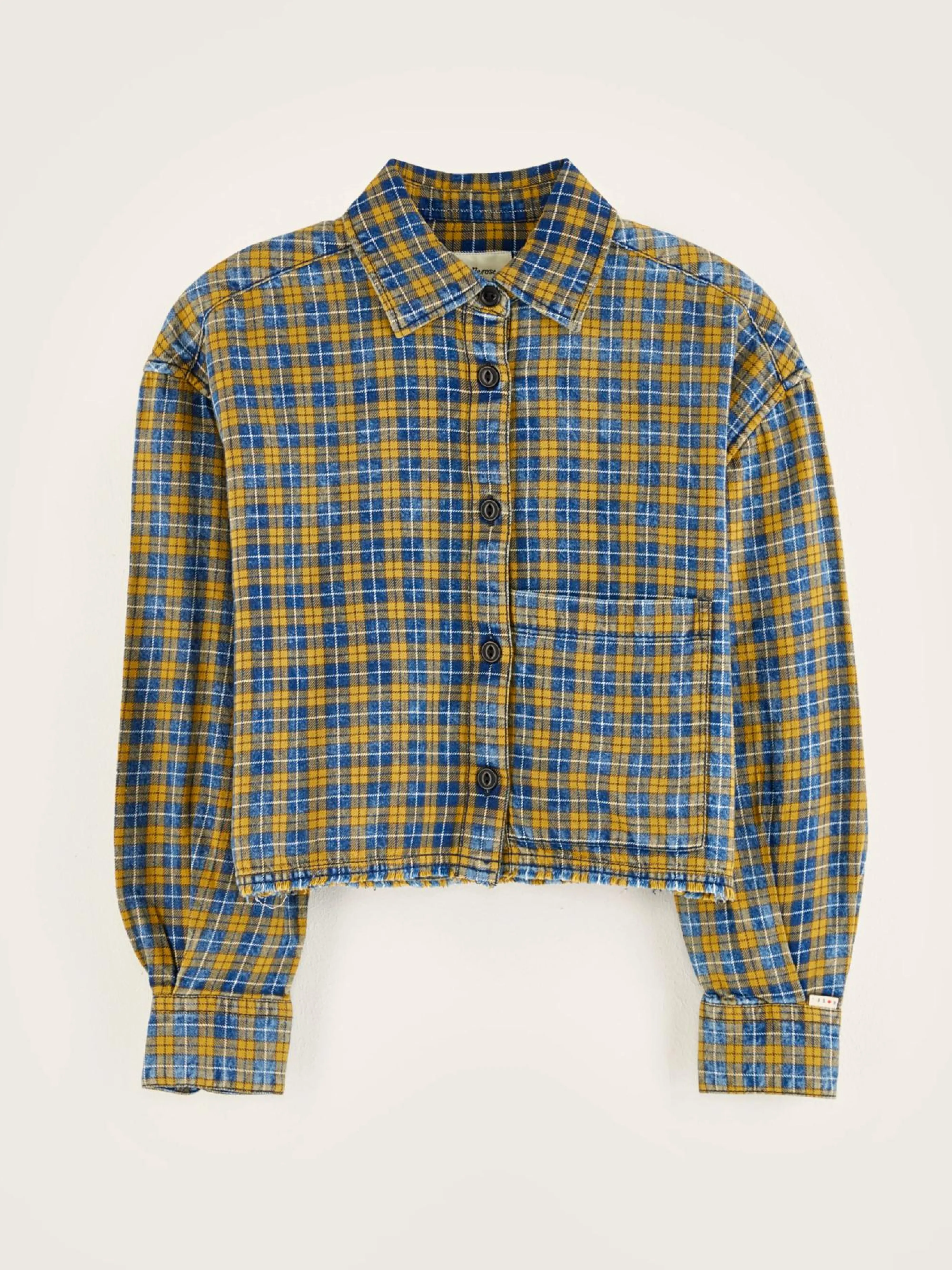New Bellerose Wiggle Cropped Hemd Cornflakes / Myosotis